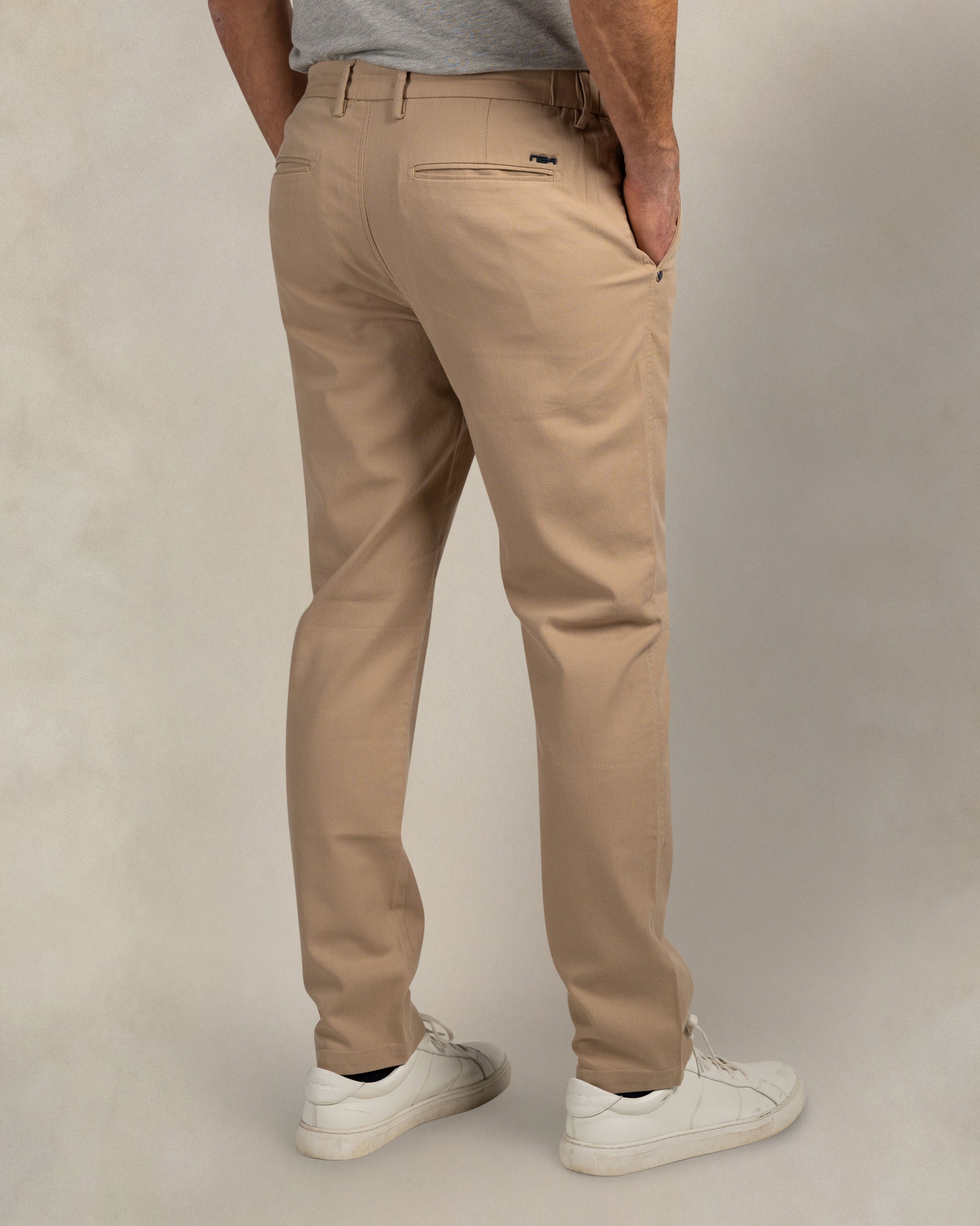 Napier beige stuctuur stretch chino Napier beige stuctuur stretch chino