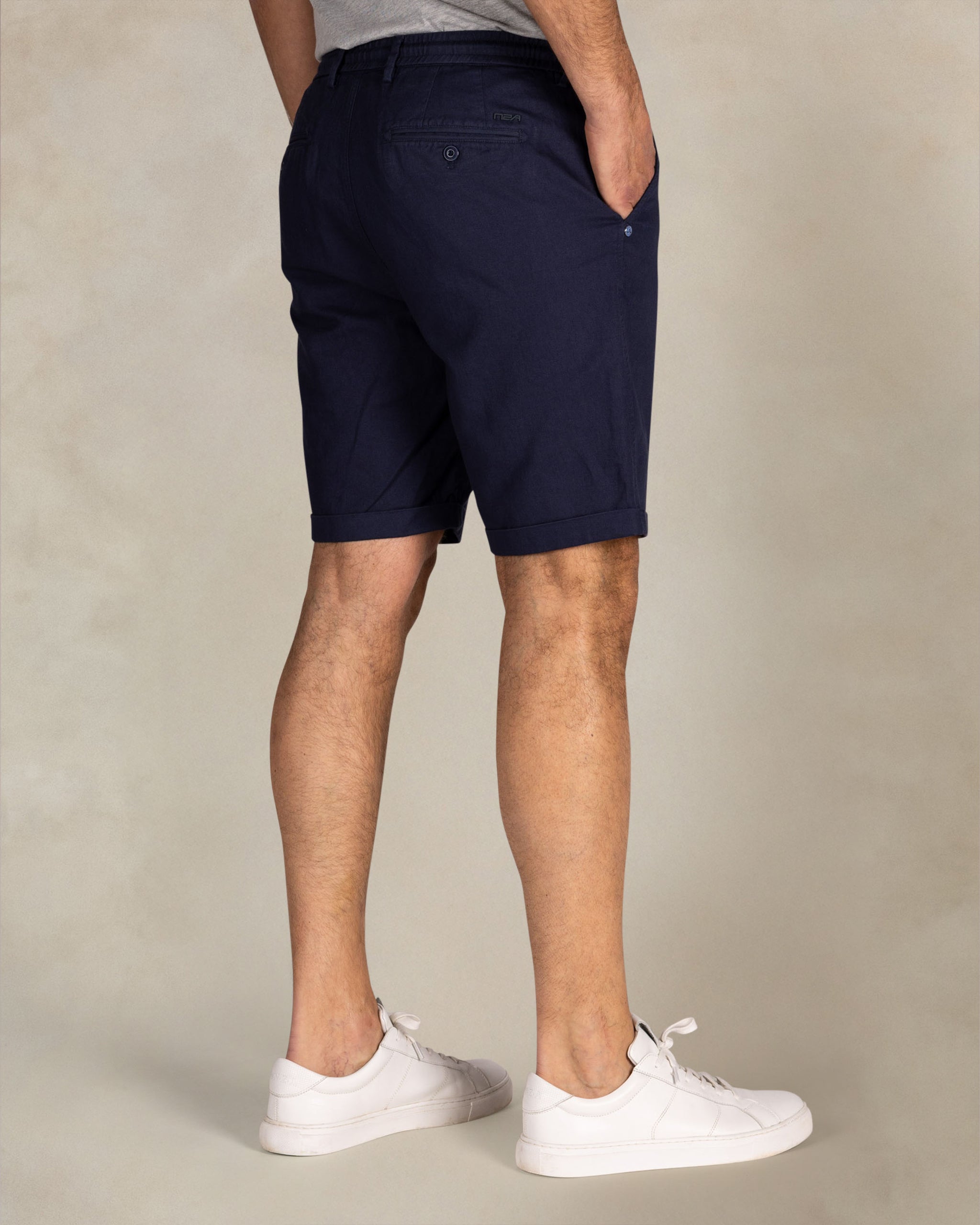 Navy linnen chino shorts Navy linnen chino shorts