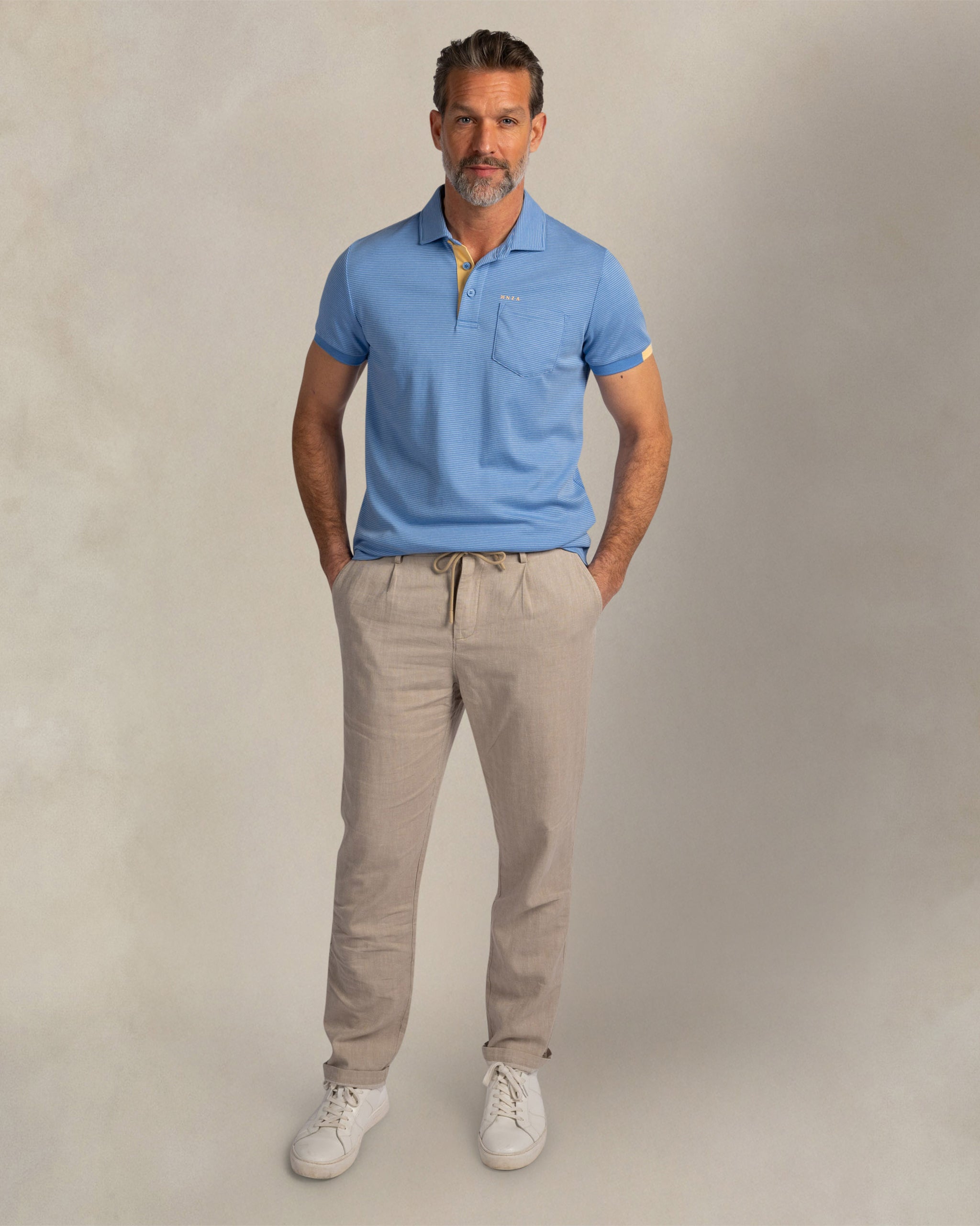 Light blue stretch polo Light blue stretch polo
