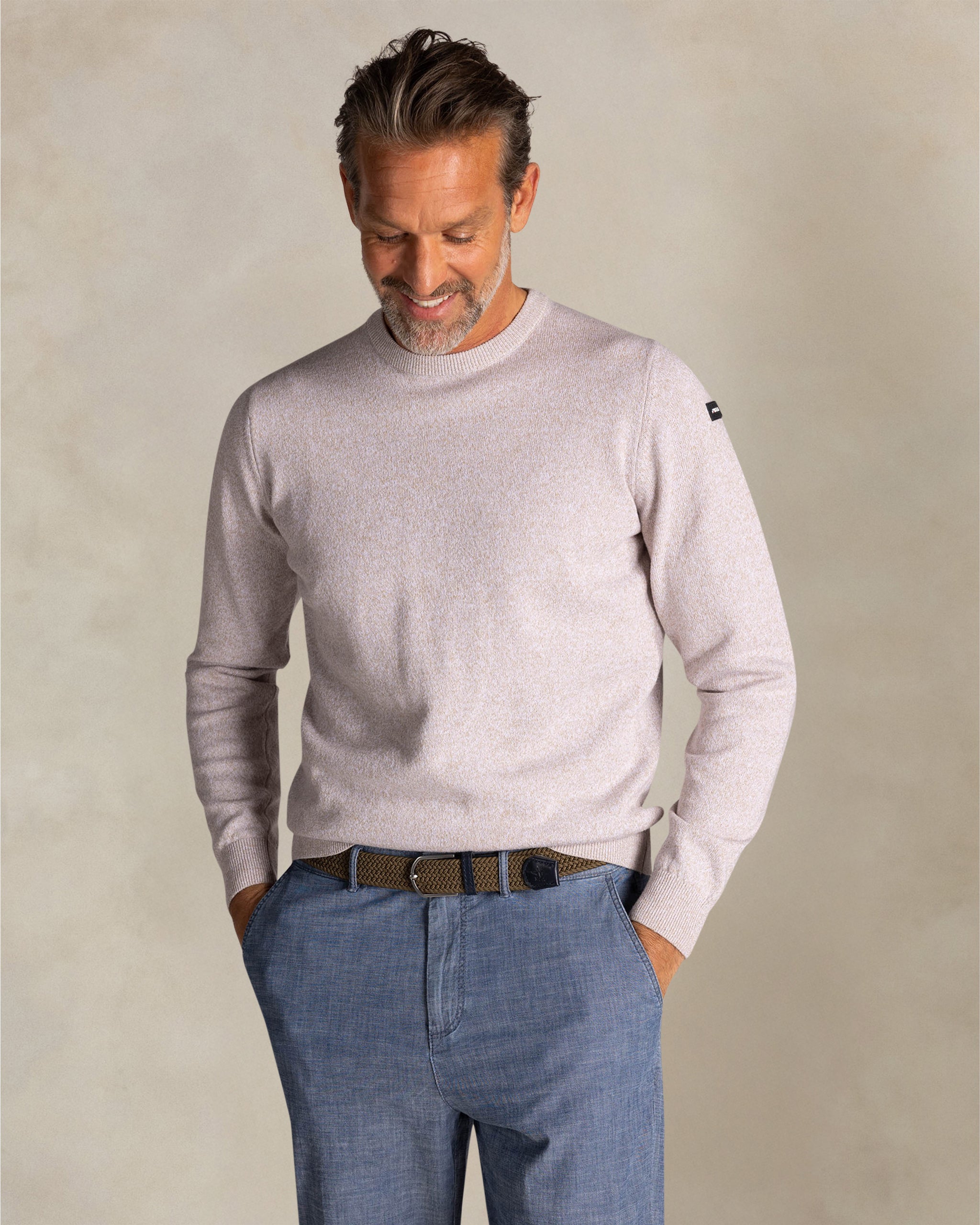 Ecru cotton pullover Ecru cotton pullover