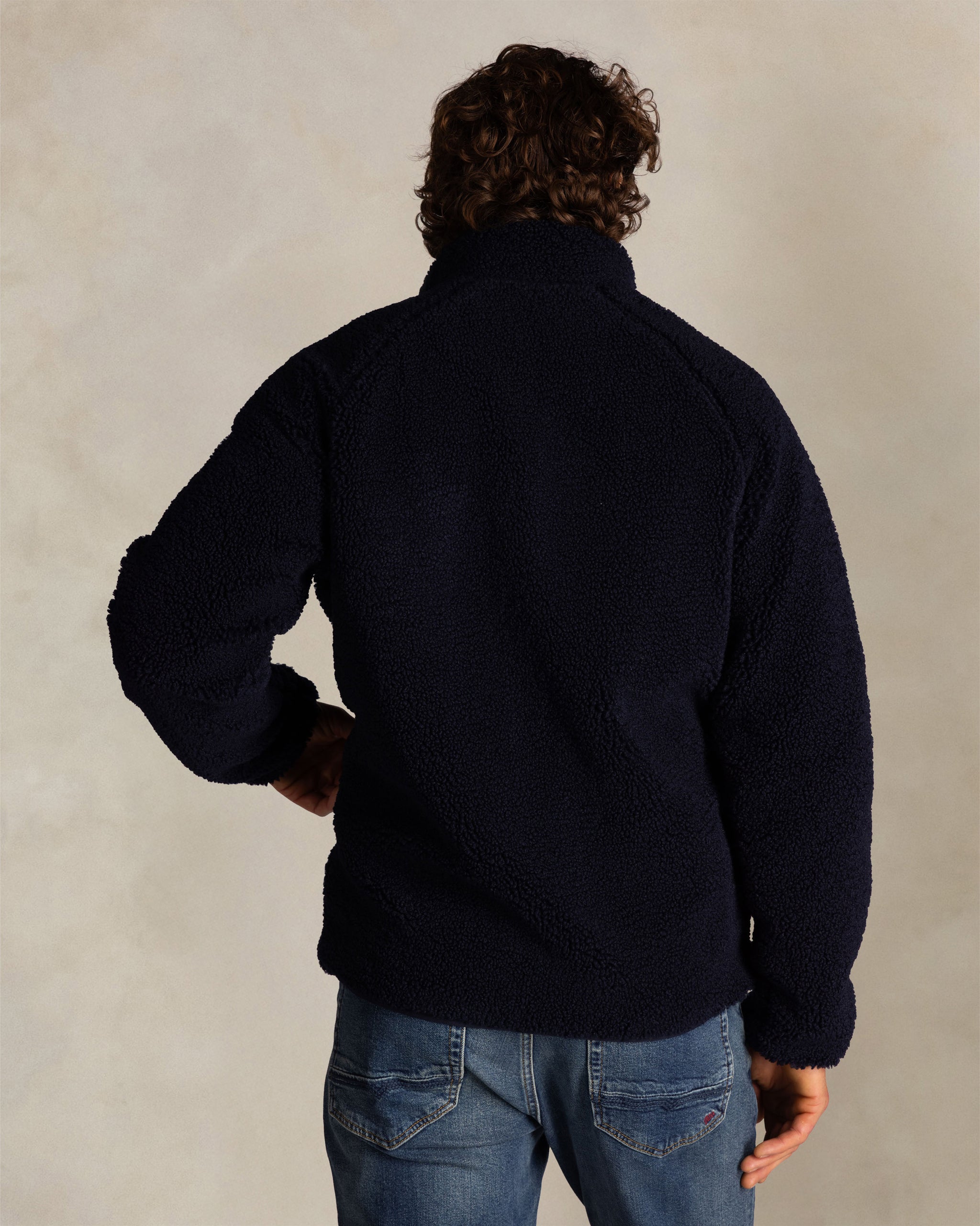 Blauwe fleece vest Blauwe fleece vest