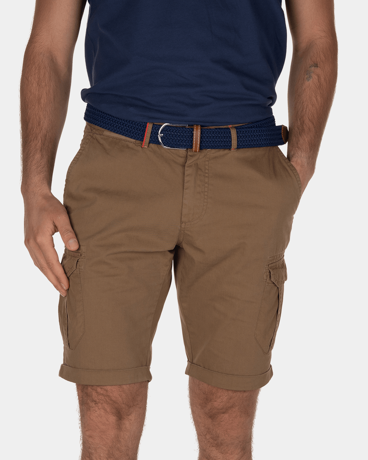 shorts cargo Larry Bay - Tobacco Brown