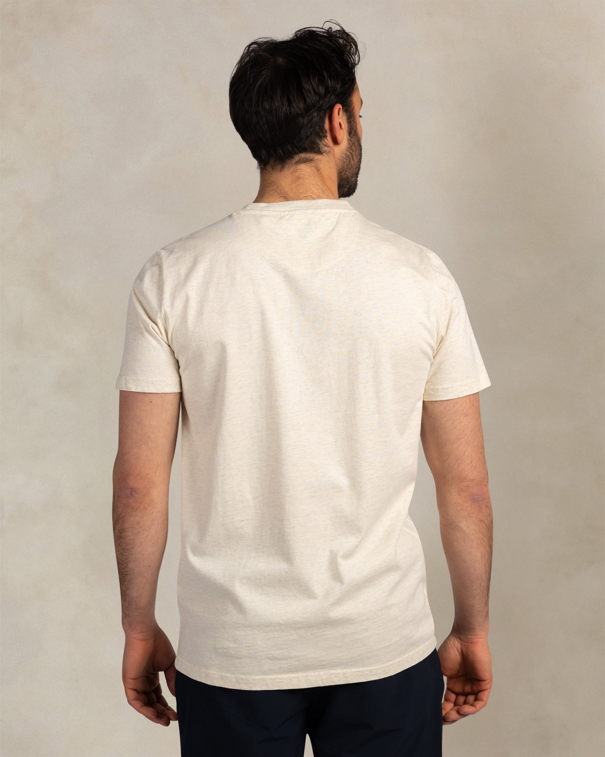 T-shirt écru 100 % coton T-shirt écru 100 % coton