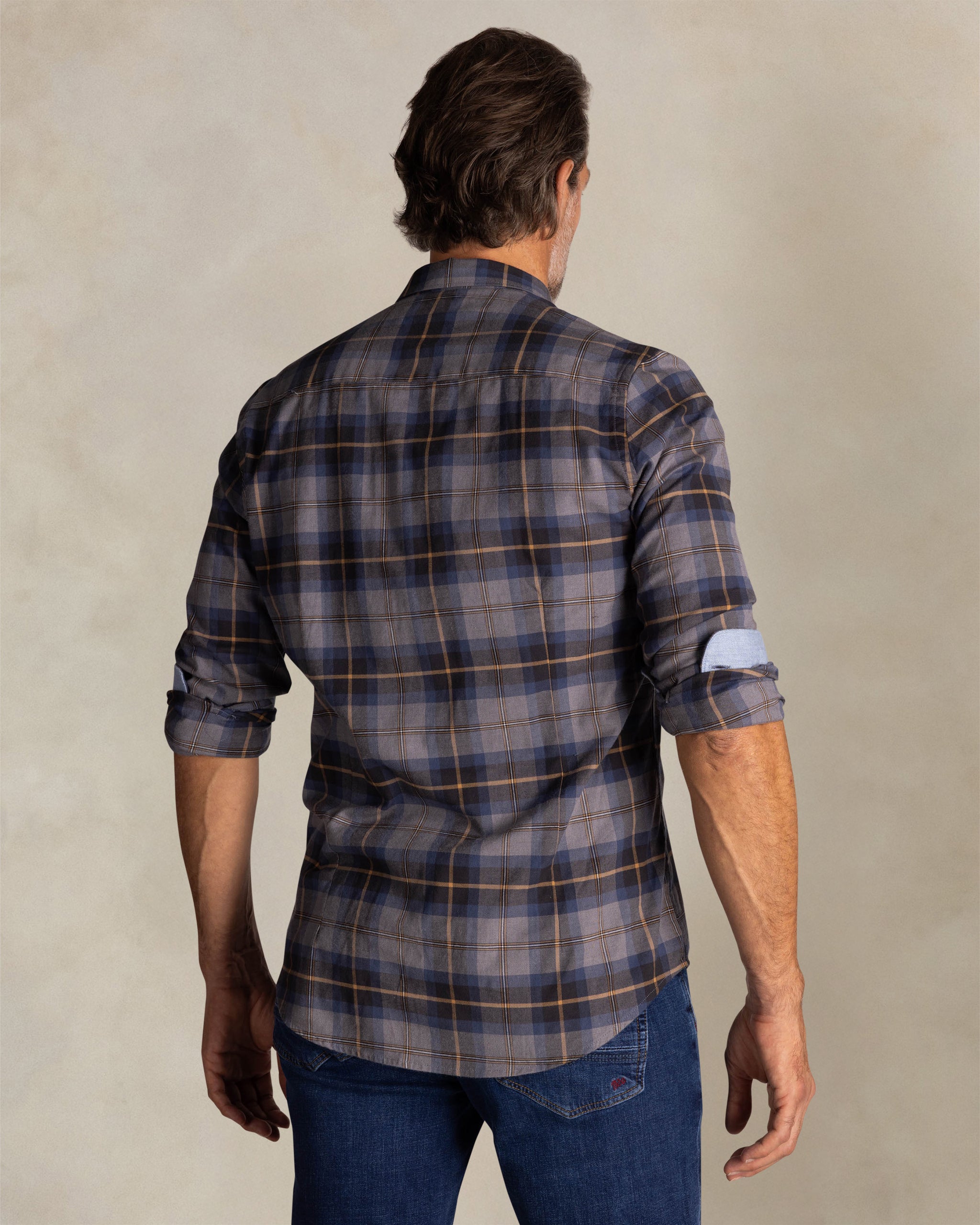 Chemise grise en coton stretch Chemise grise en coton stretch