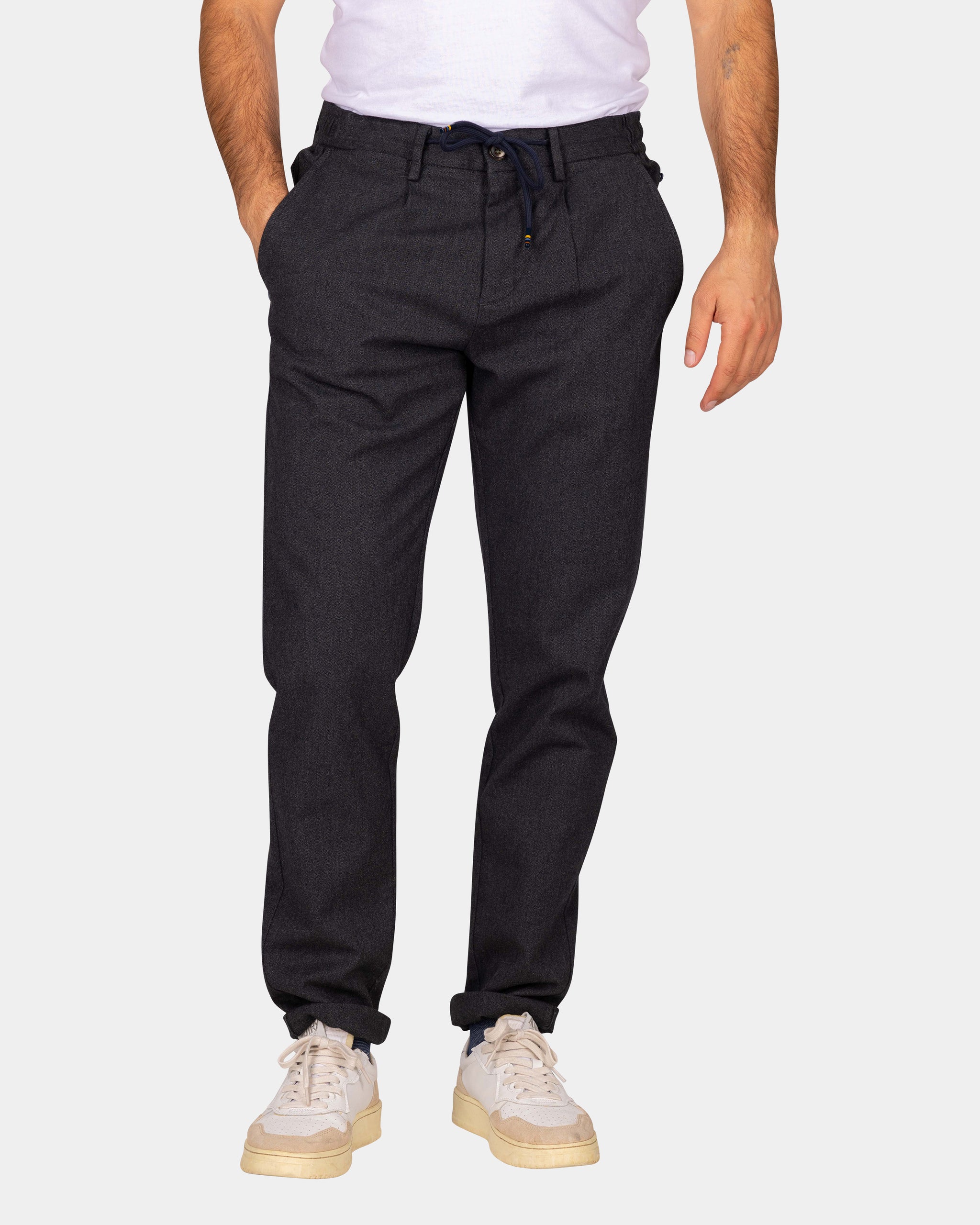 Pantalon aspect laine gris foncé - Antra Pantalon aspect laine gris foncé - Antra