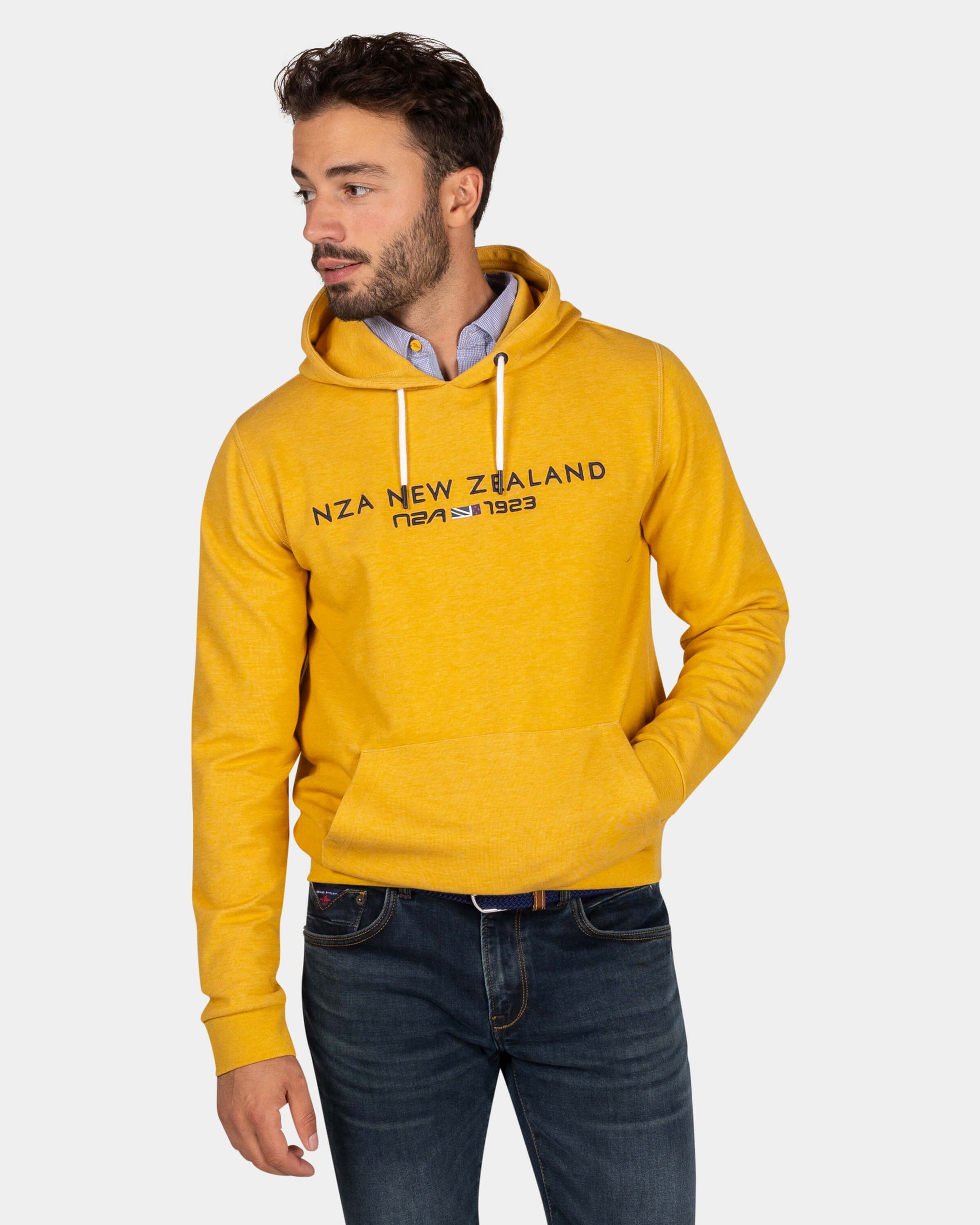Hoodie jaune ocre avec logo - Warm Ocre Hoodie jaune ocre avec logo - Warm Ocre