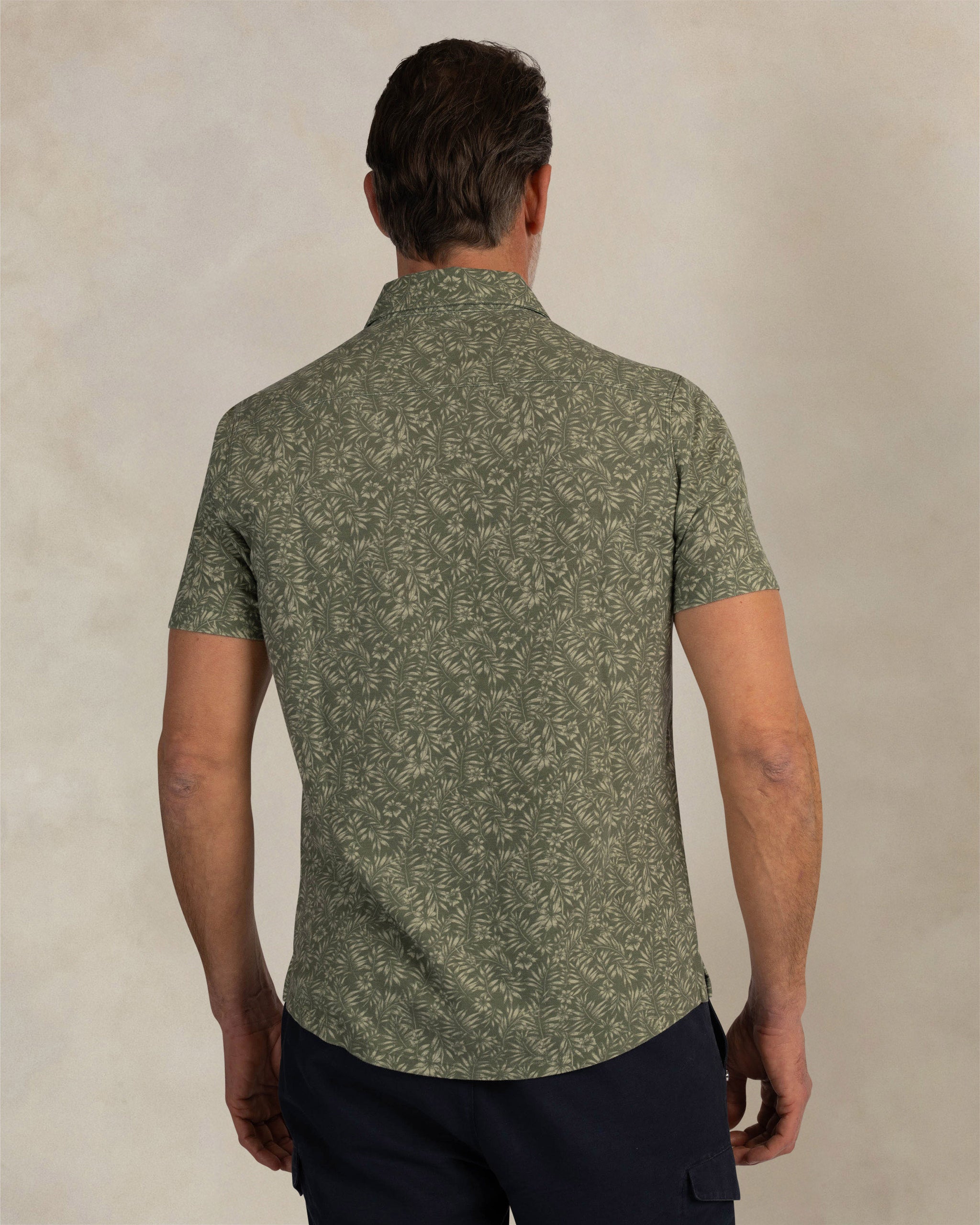 Camisa verde estampada Camisa verde estampada