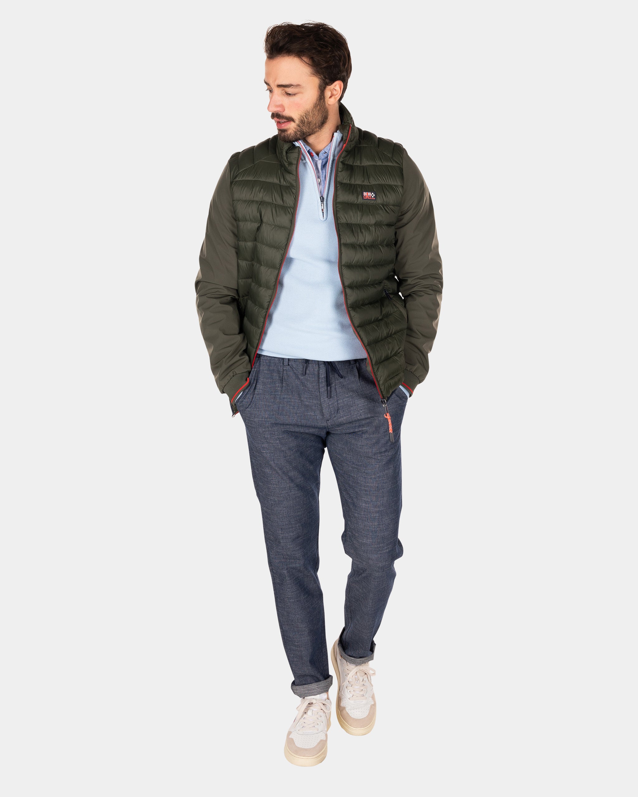 Gewatteerde jas met softshell - Jacket Army Gewatteerde jas met softshell - Jacket Army