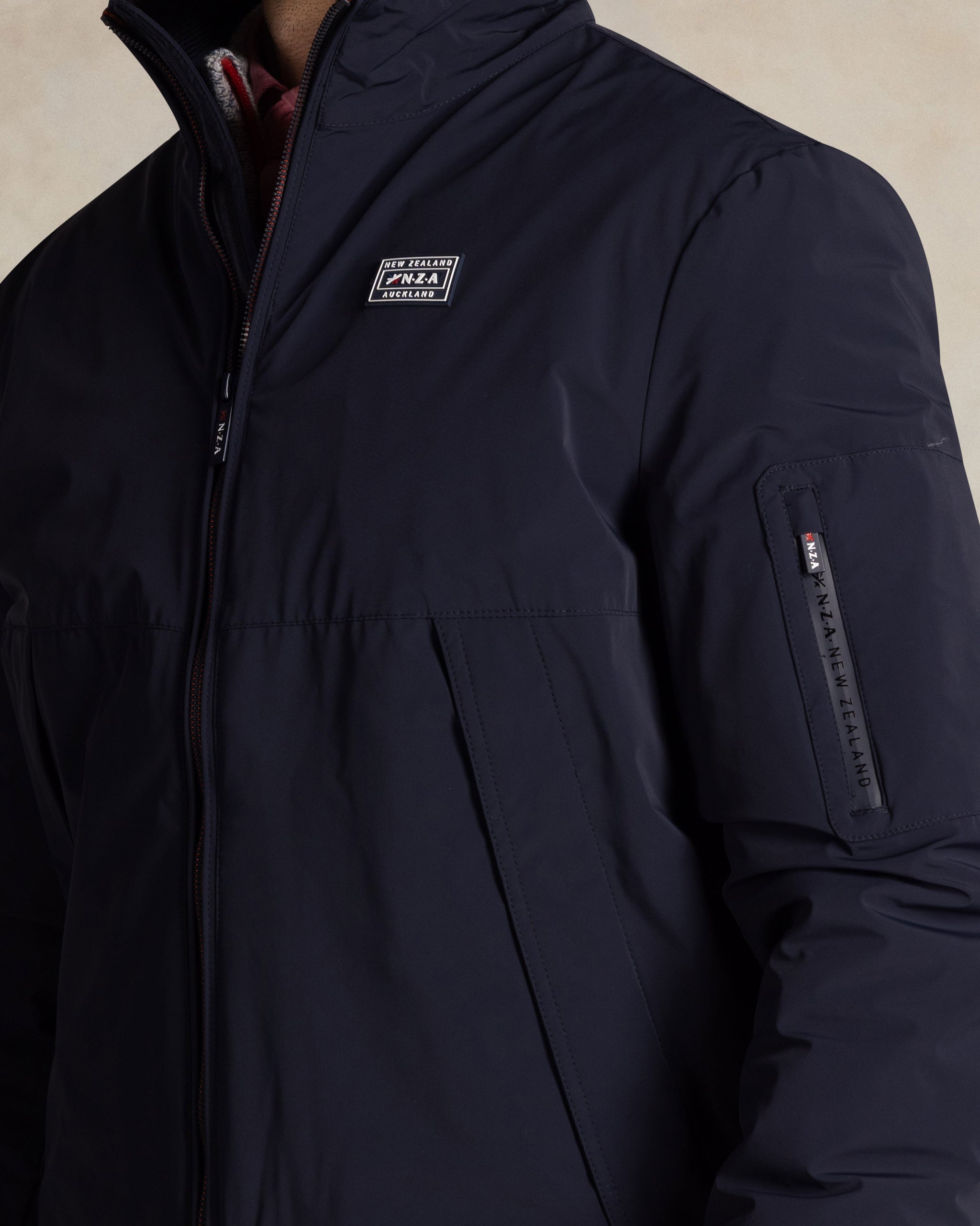 Dark blue water-repellent jacket Dark blue water-repellent jacket