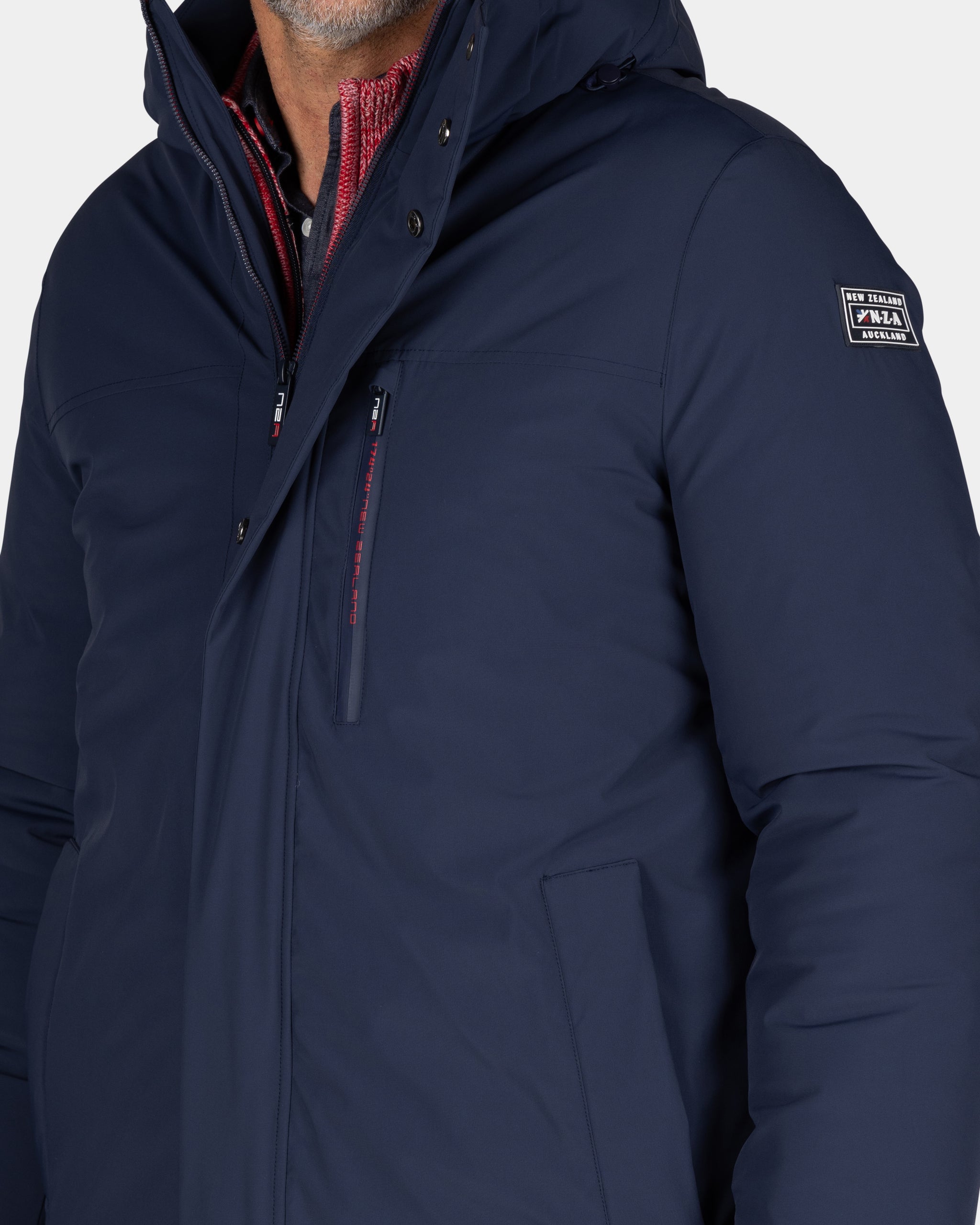 Dunkelblauer Parka mit Stehkragen - Winter Navy Dunkelblauer Parka mit Stehkragen - Winter Navy