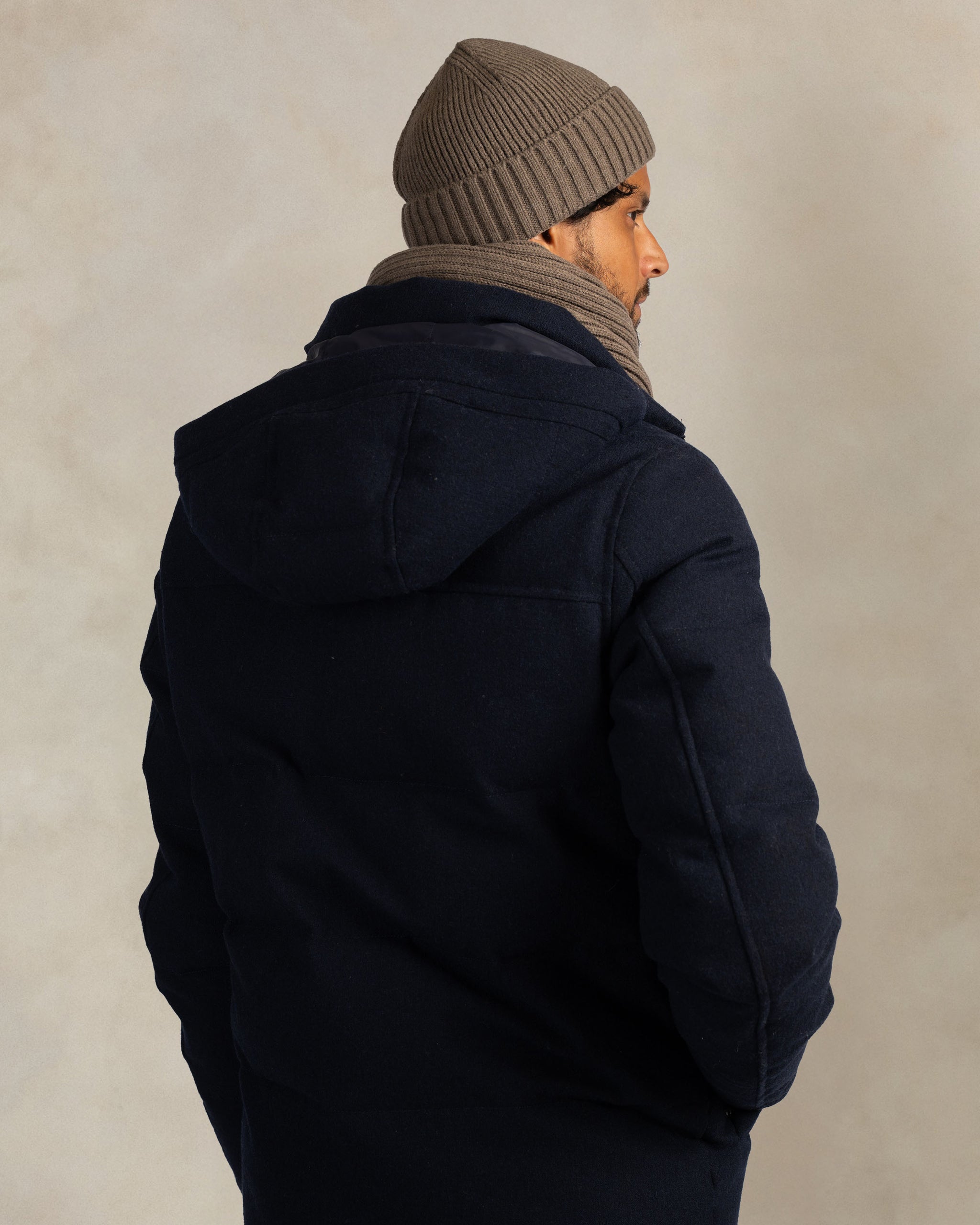 Brown wool blend beanie Brown wool blend beanie