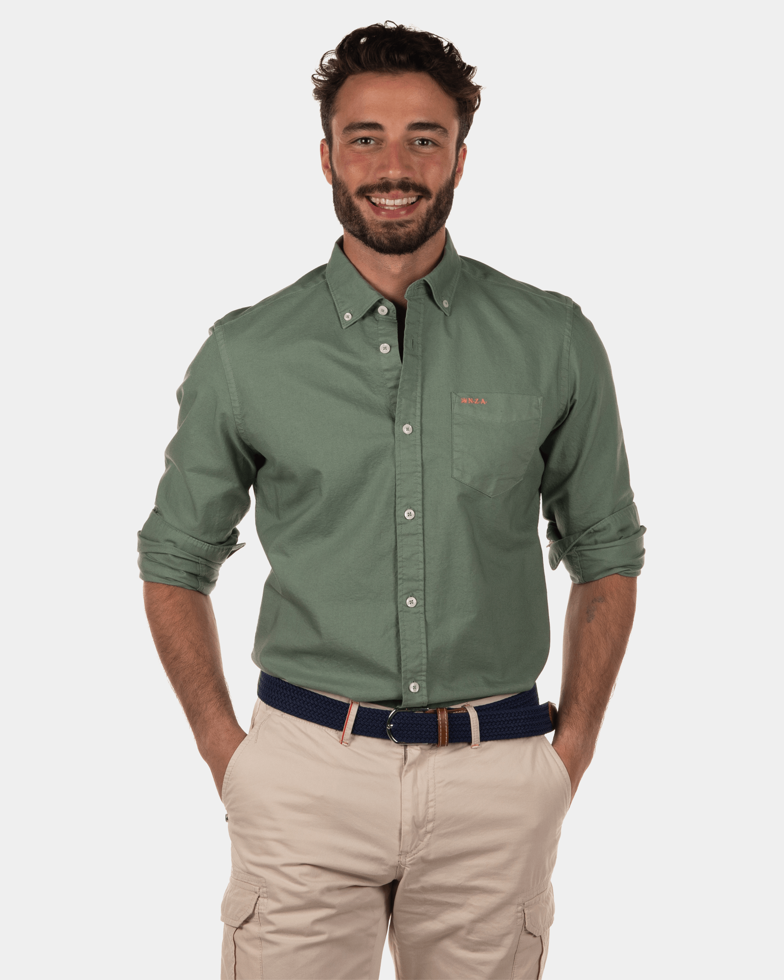 Overhemd Ongarue met lange mouw - Jungle Army Overhemd Ongarue met lange mouw - Jungle Army