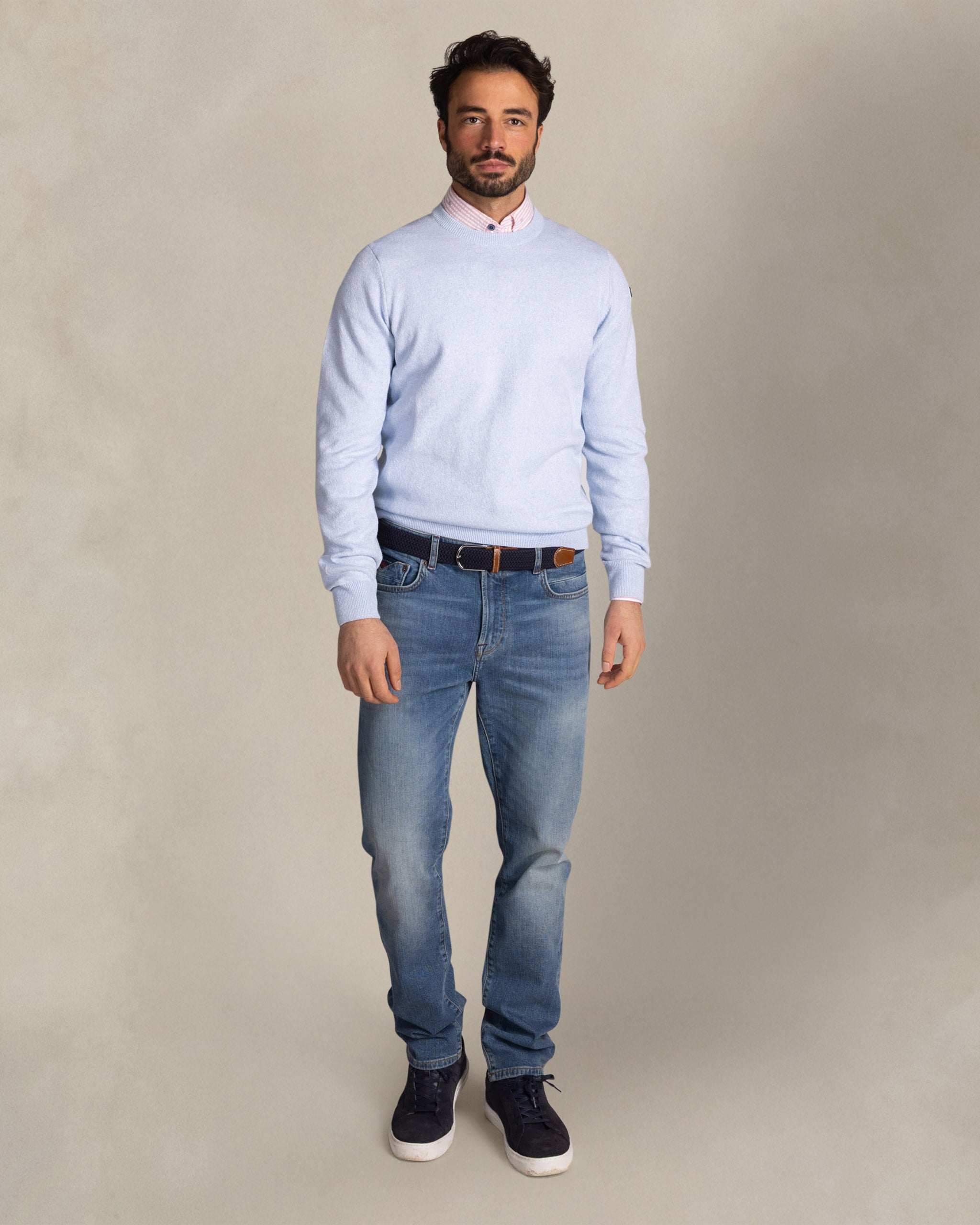 Blue cotton pullover Blue cotton pullover