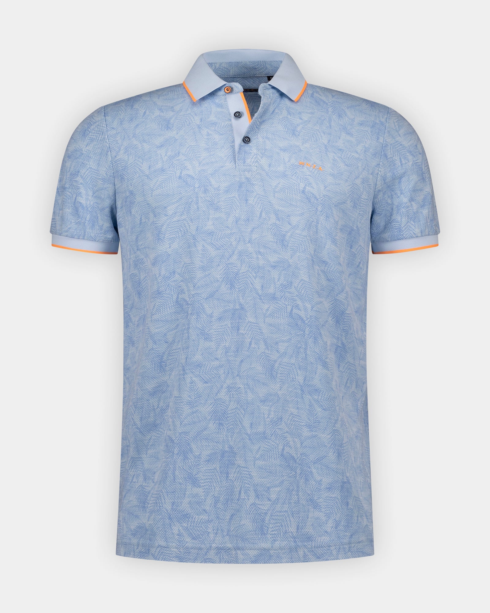 Polo azul claro con estampado Polo azul claro con estampado