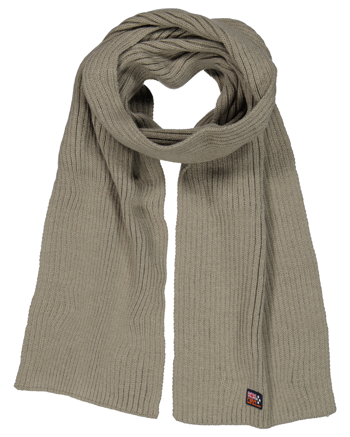 Acrylic knitted scarf - Tar grey