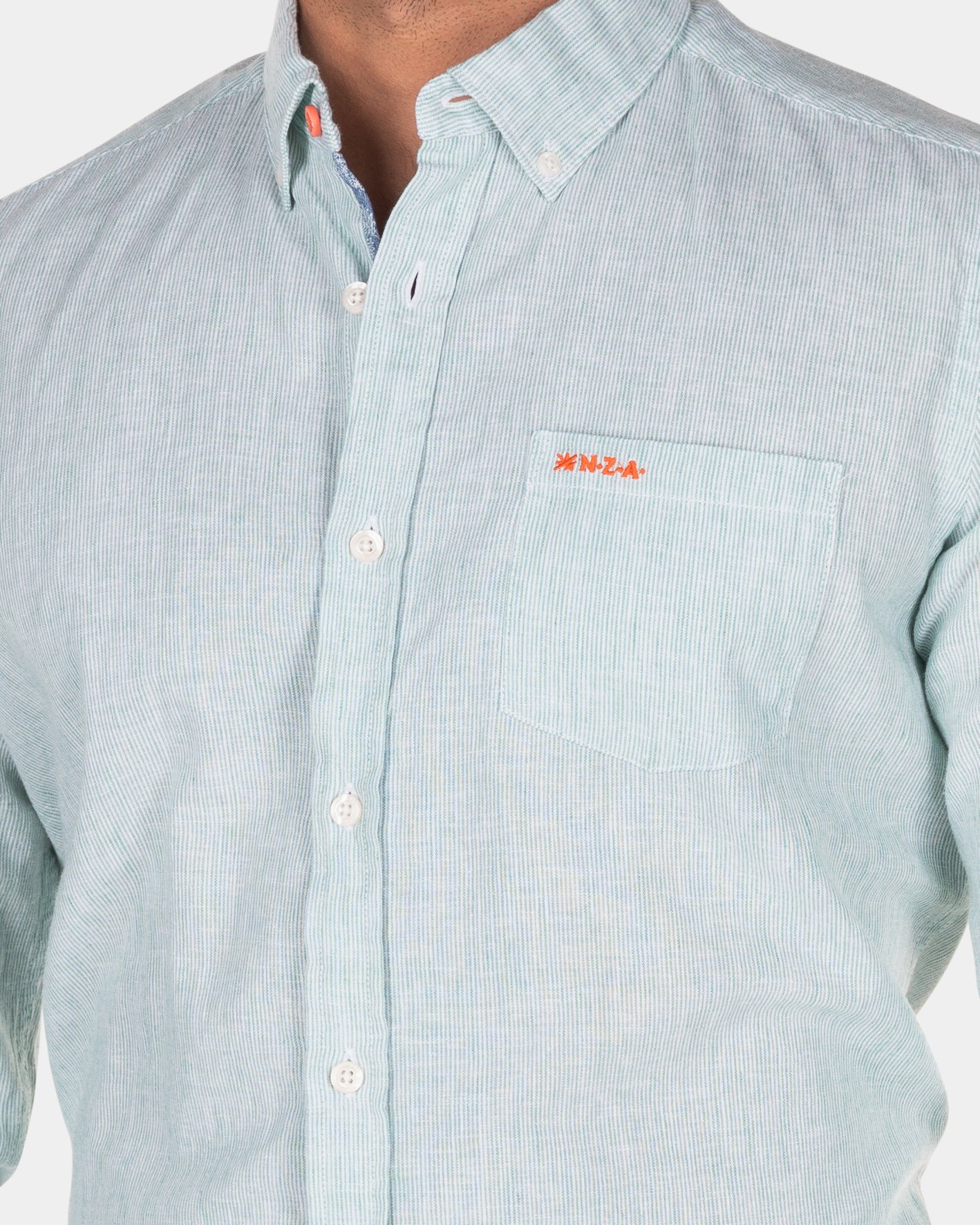 Camisa de algodón con manga larga - Amazon Green Camisa de algodón con manga larga - Amazon Green