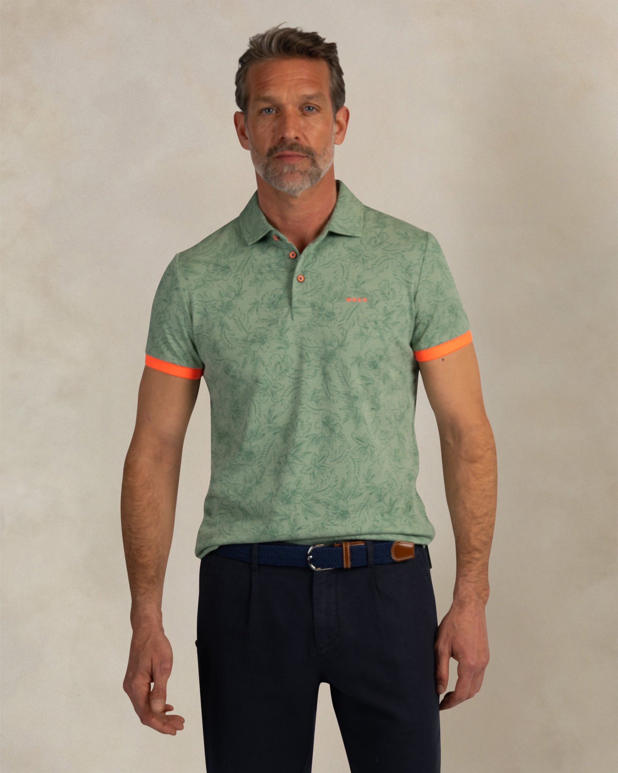 Polo à imprimé vert Polo à imprimé vert