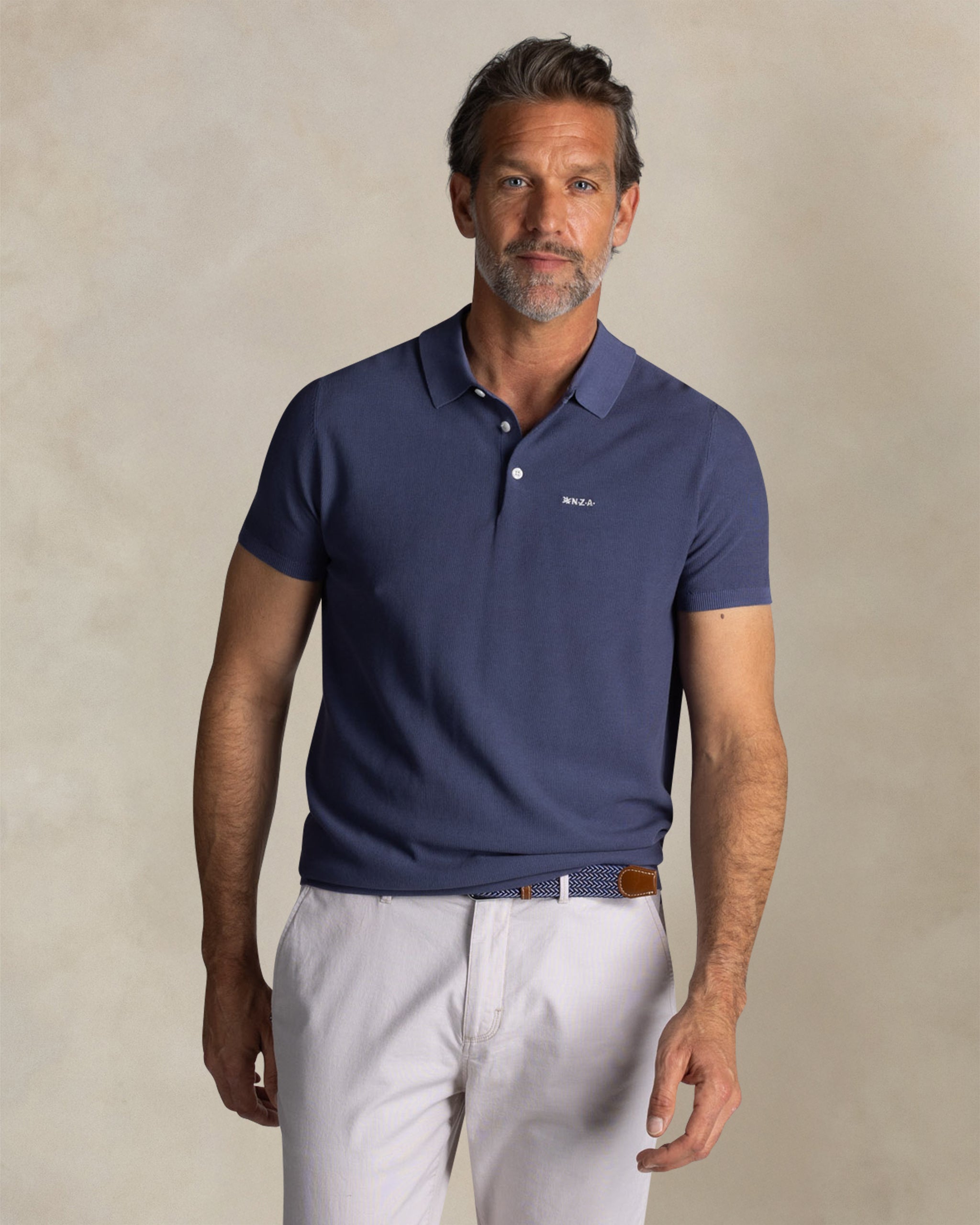 Blaues Poloshirt Blaues Poloshirt