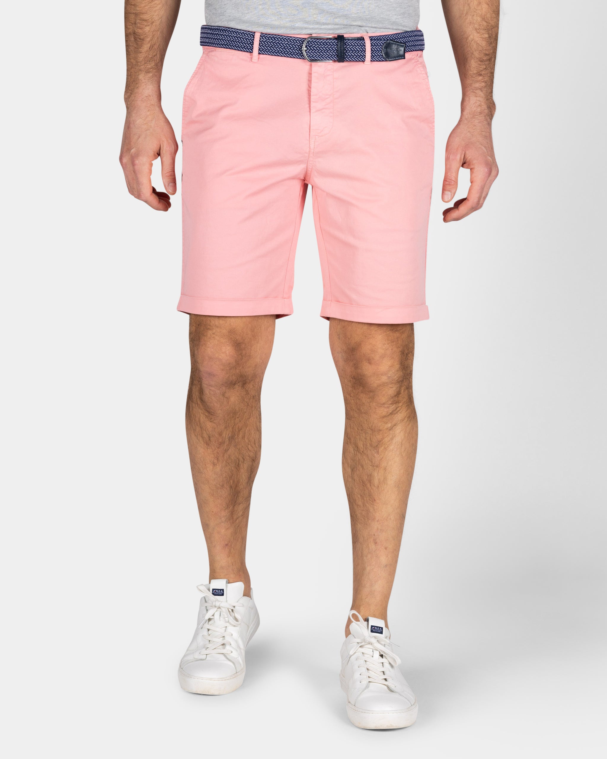 Lichtroze katoenen chino short Lichtroze katoenen chino short