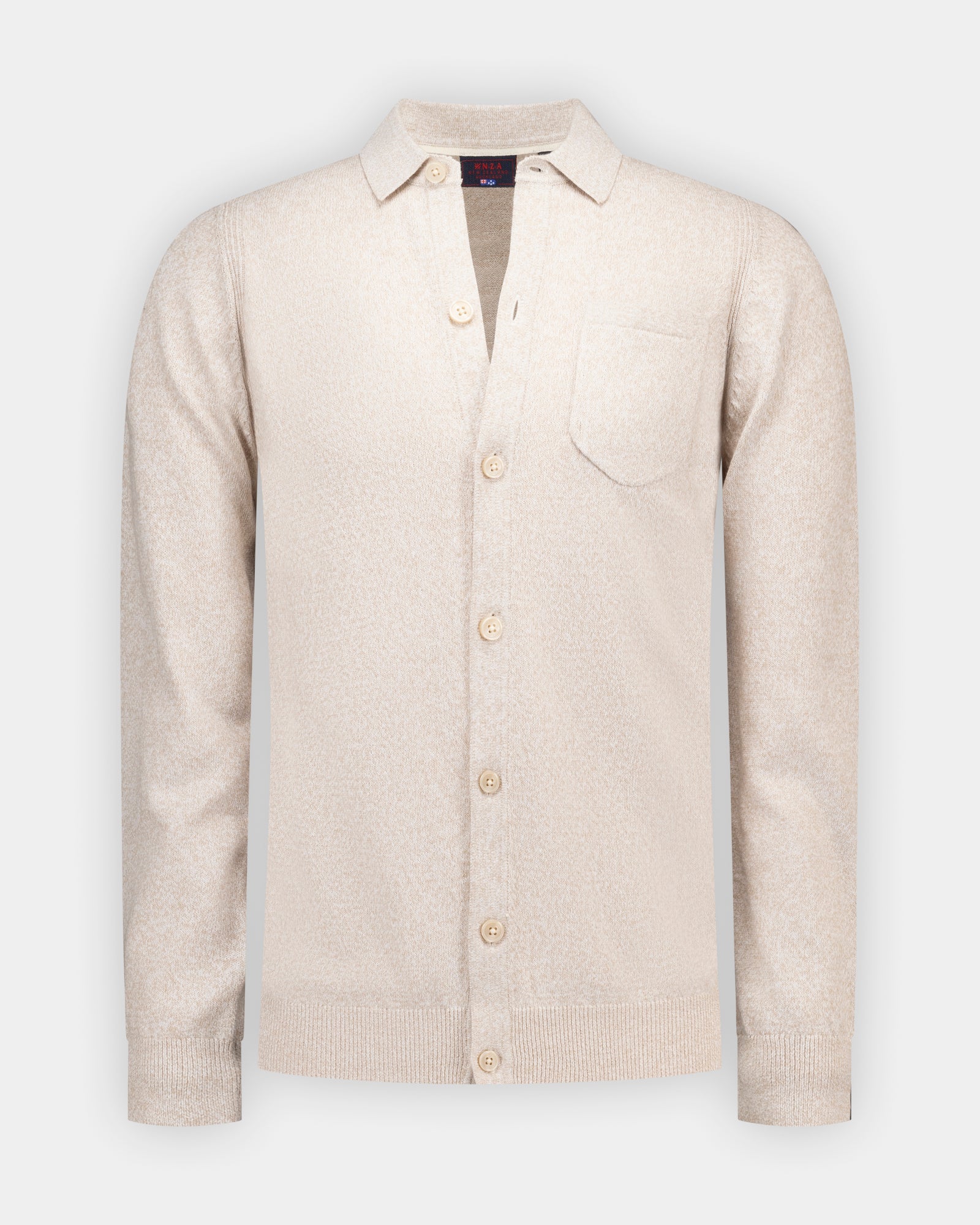 Gilet tricoté en coton écru Gilet tricoté en coton écru