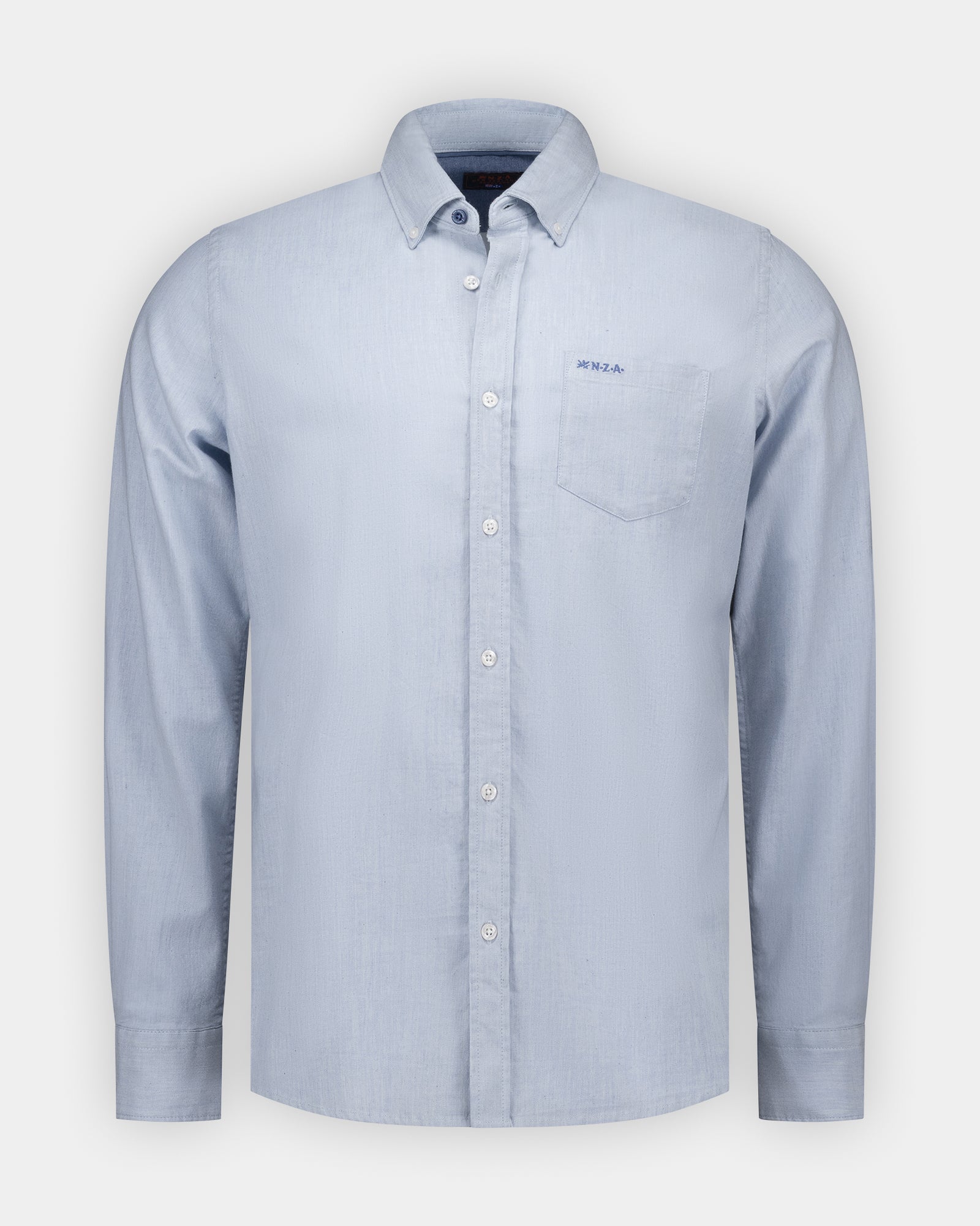 Blue cotton stretch shirt Blue cotton stretch shirt