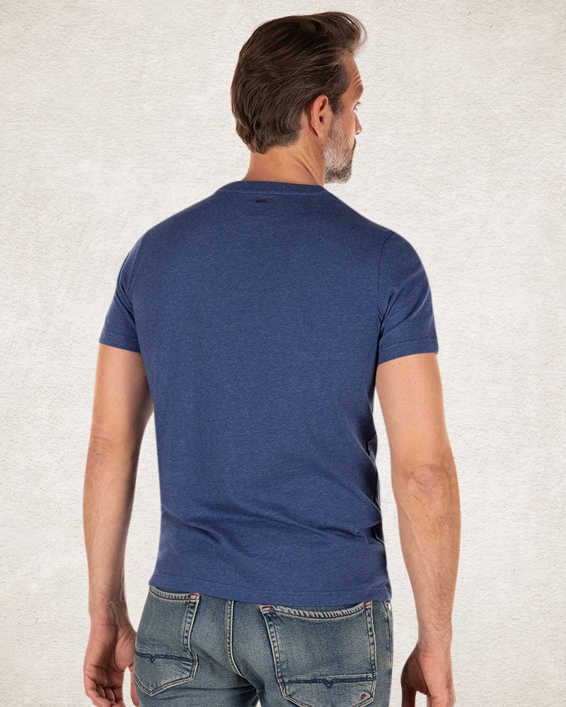 Crew neck Tee Lead blue Crew neck Tee Lead blue