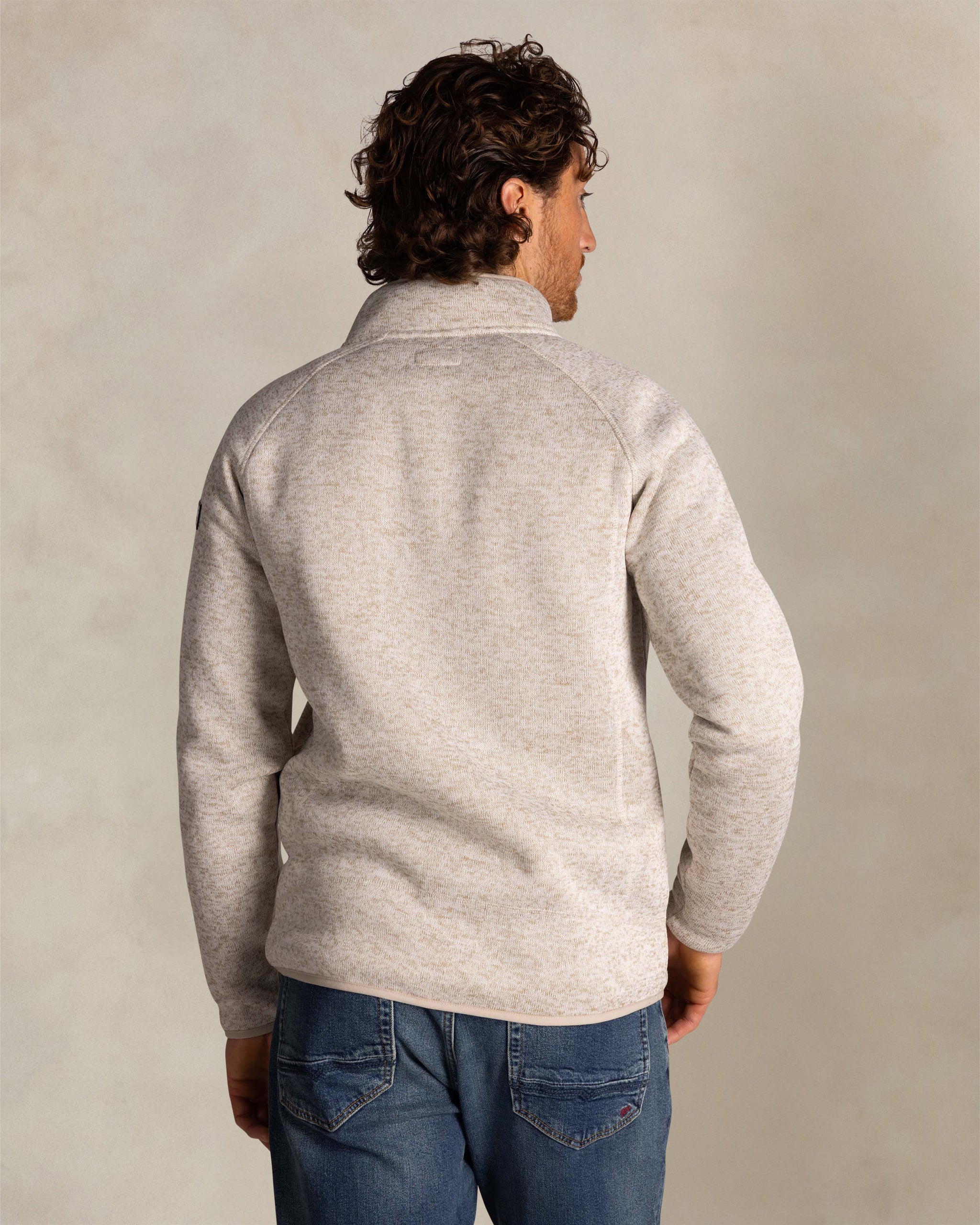 Ecru full zip sweatshirt Ecru full zip sweatshirt