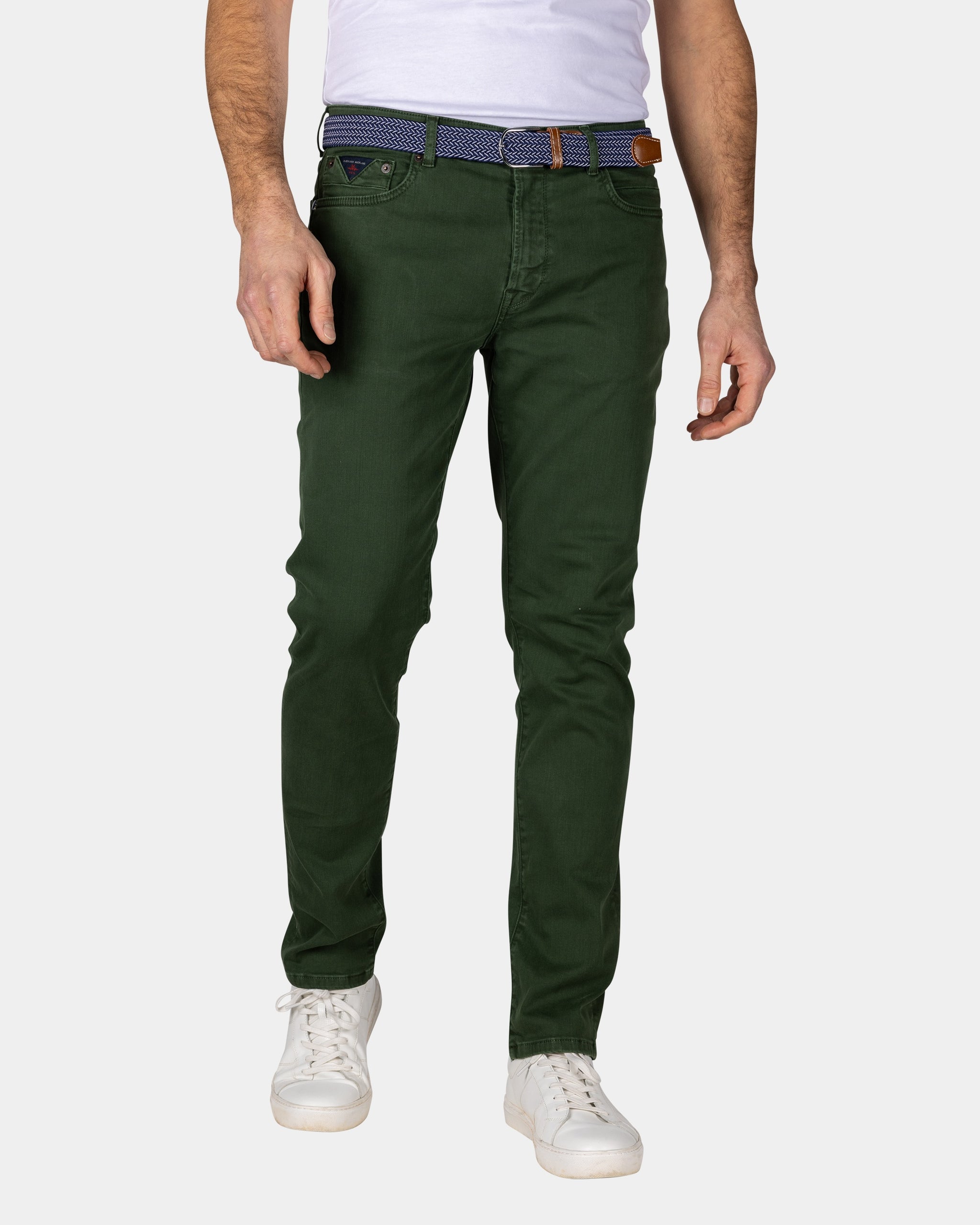 Groene gekleurde spijkerbroek Groene gekleurde spijkerbroek