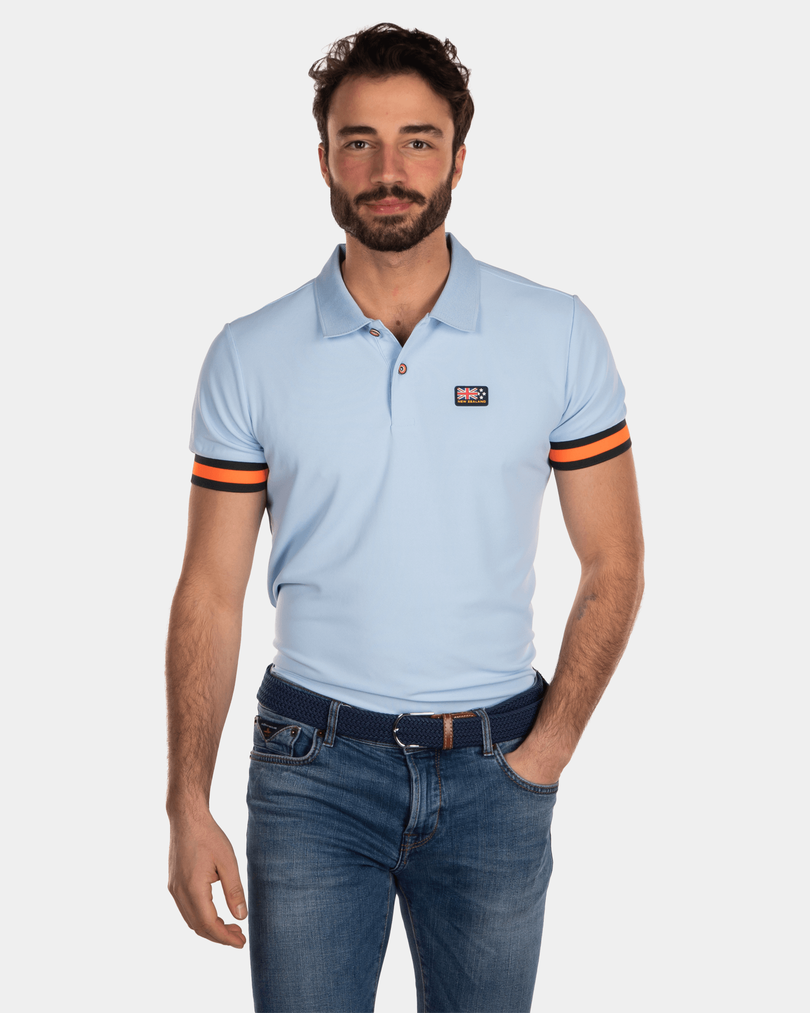 Polo en polyester recyclé - Bright Sky Polo en polyester recyclé - Bright Sky