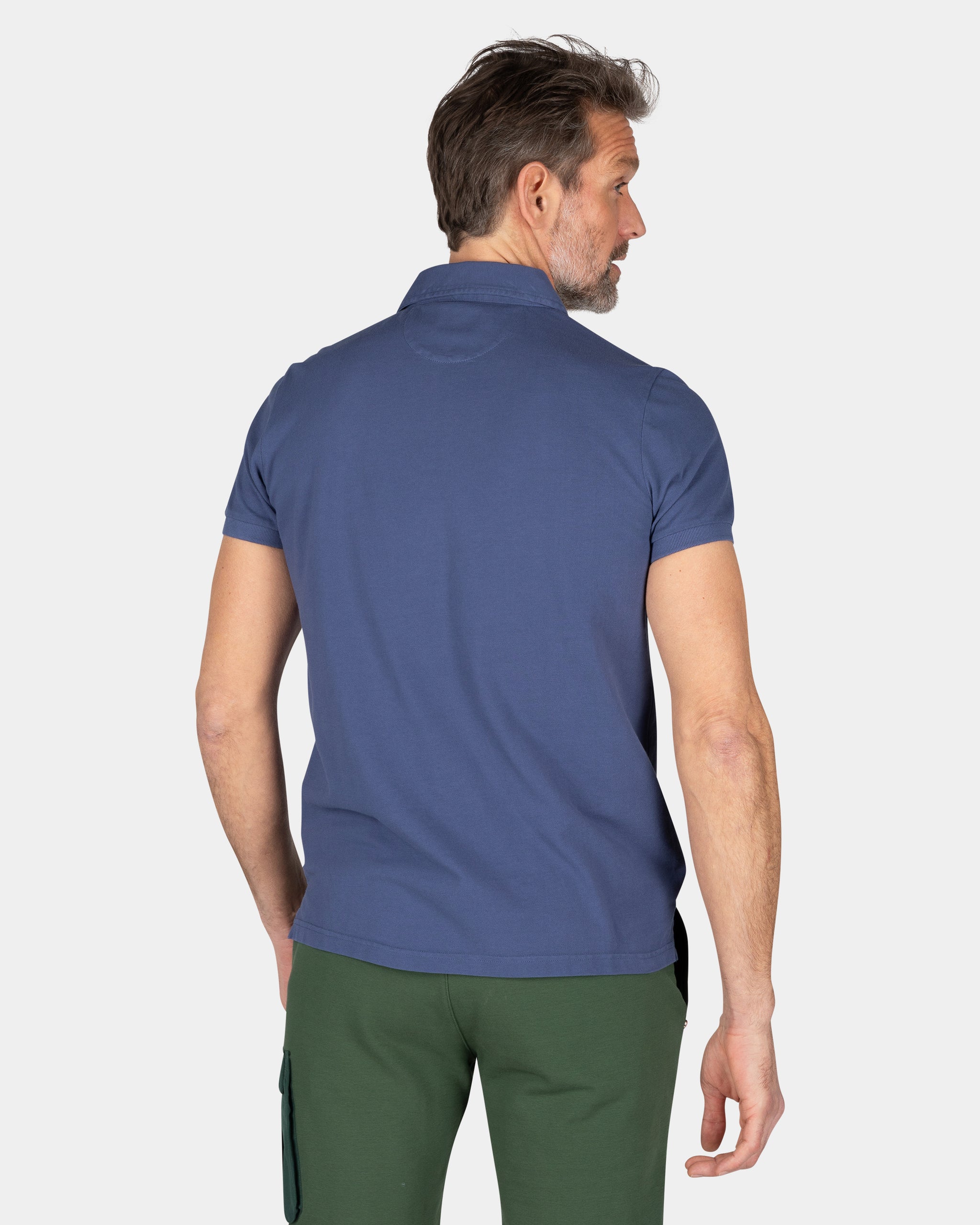 Schlichtes Poloshirt aus Baumwolle - Dusk Navy Schlichtes Poloshirt aus Baumwolle - Dusk Navy