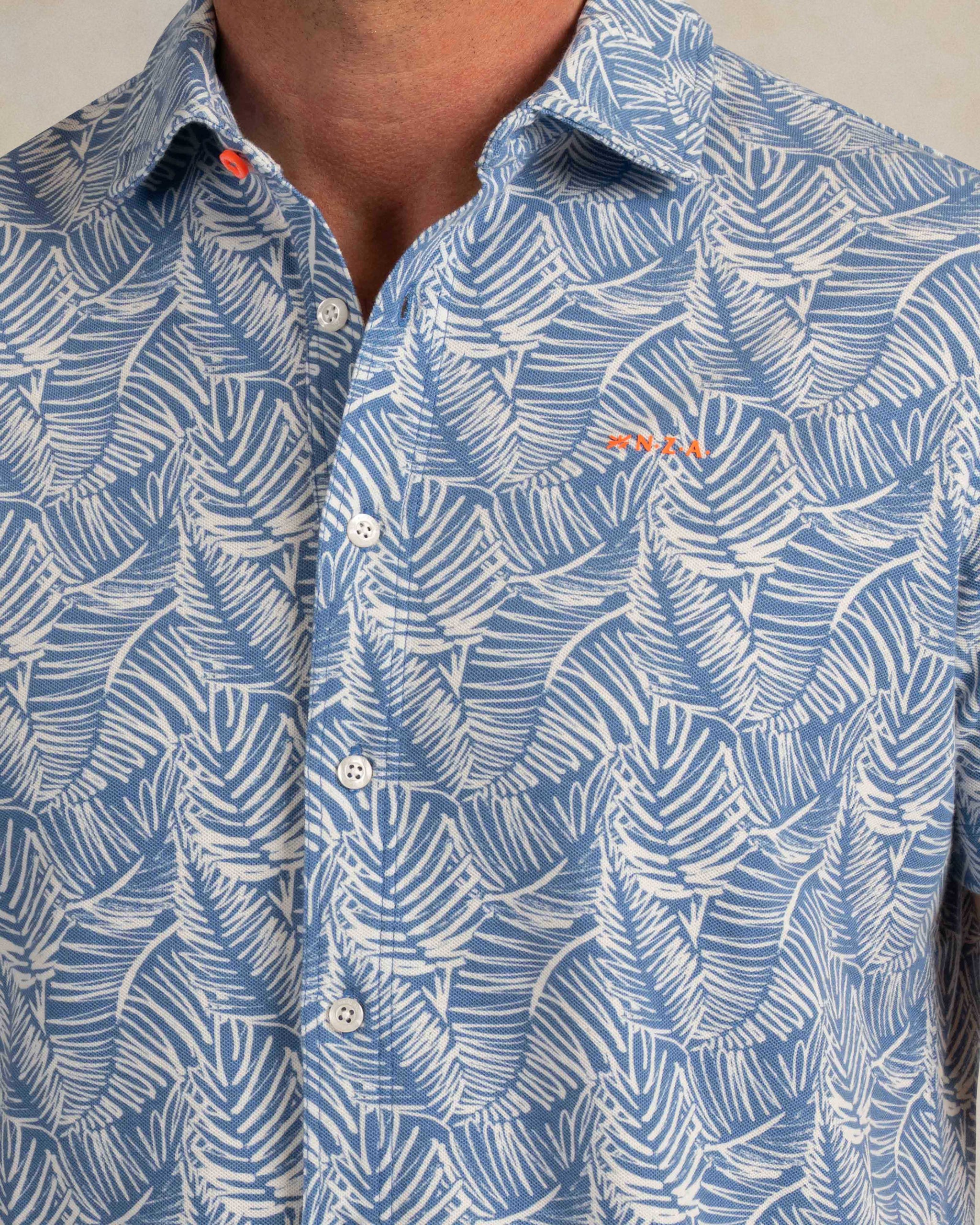 Light blue print shirt Light blue print shirt