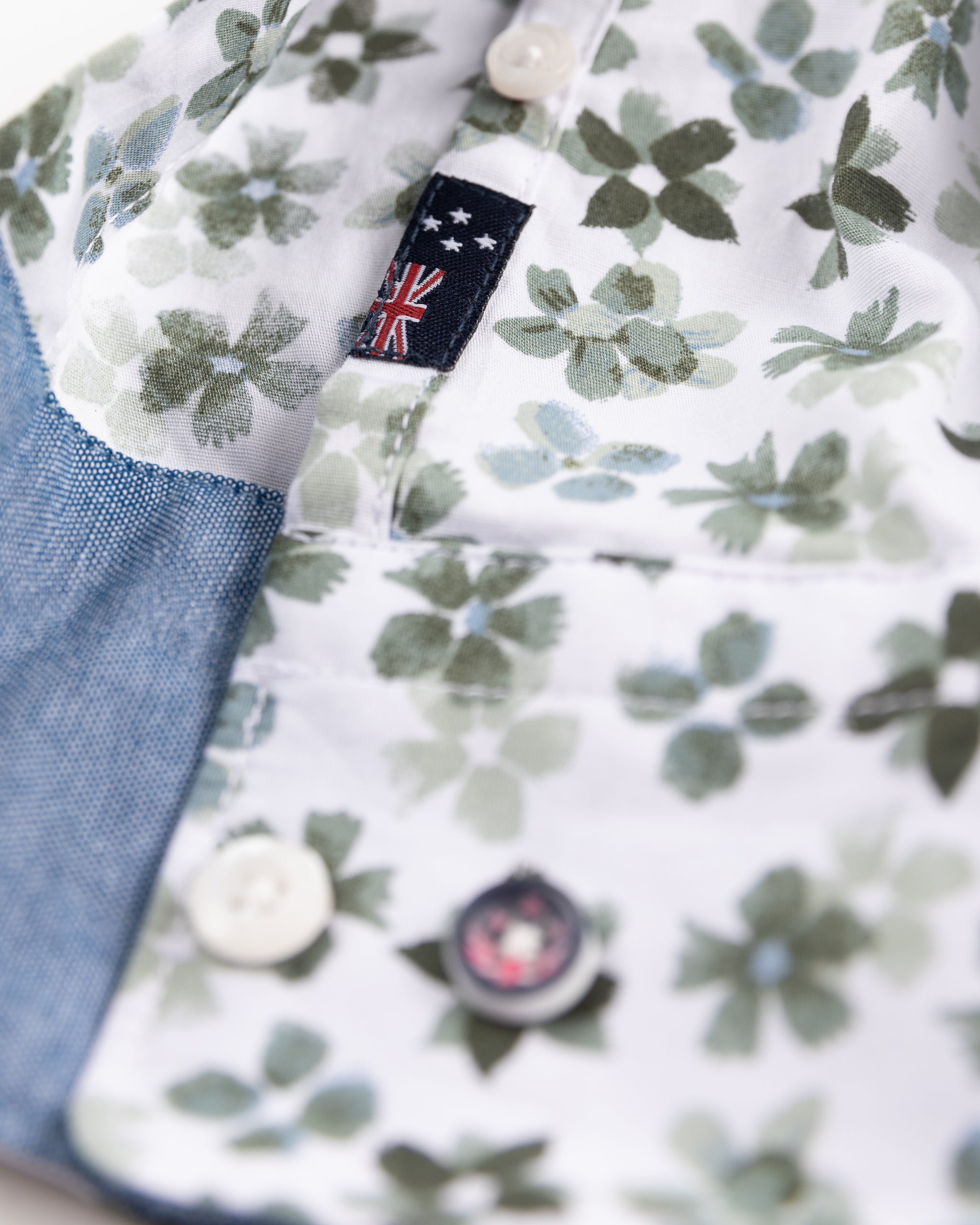 Chemise imprimホe blanche et verte - Ecru Chemise imprimホe blanche et verte - Ecru