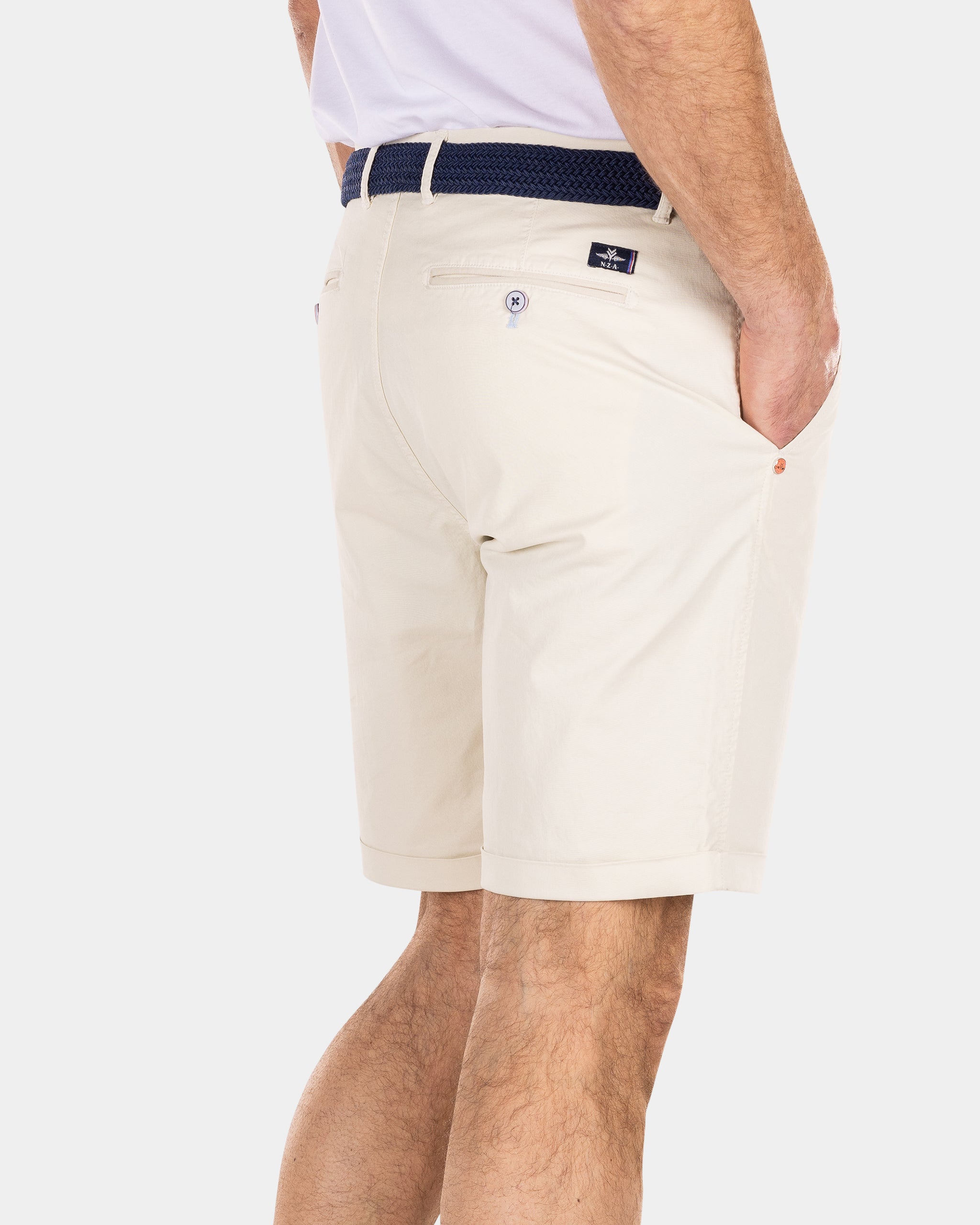 Cotton chino shorts - Cream Cotton chino shorts - Cream