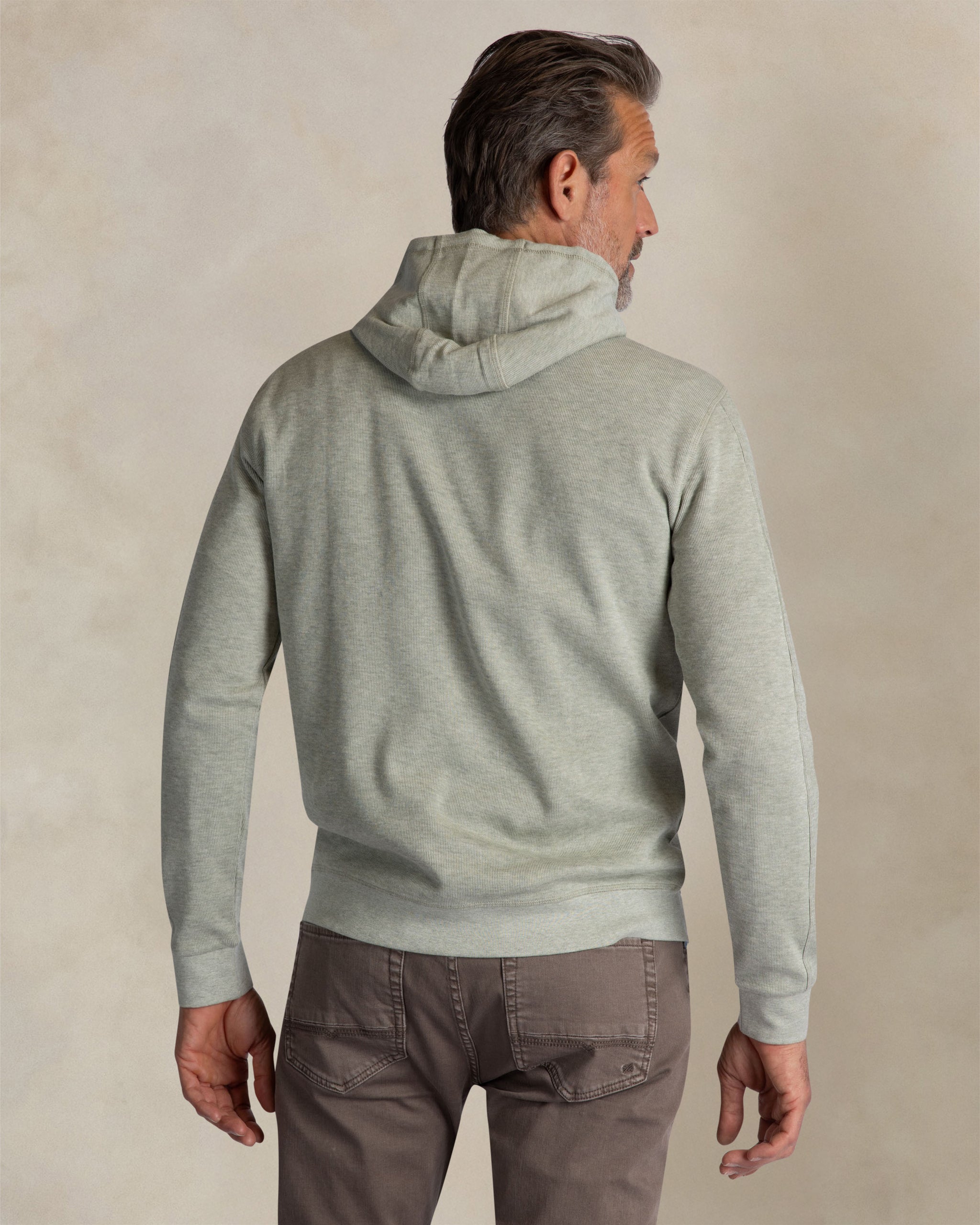 Lichtgrüner Hoodie aus Baumwolle Lichtgrüner Hoodie aus Baumwolle