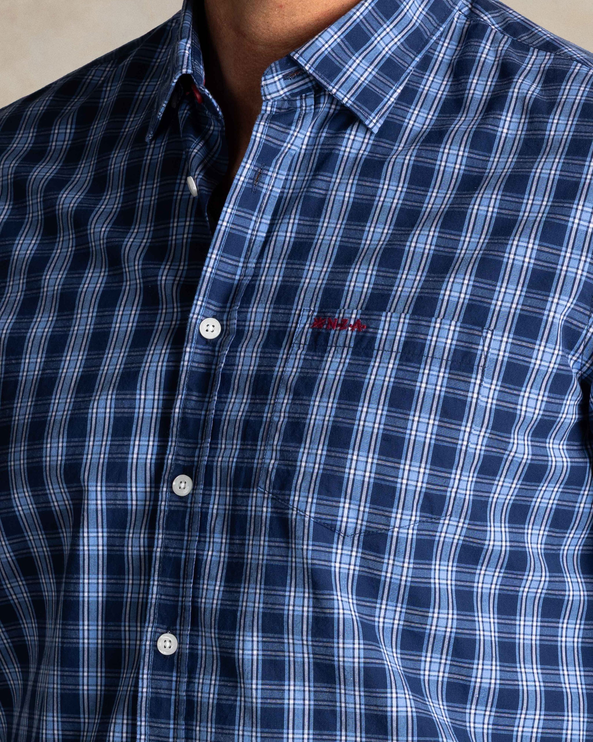 Blue cotton shirt Blue cotton shirt