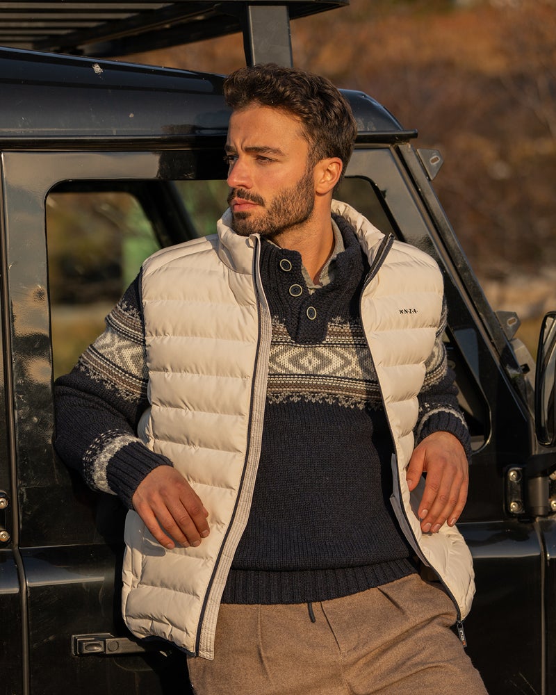 Gilet sans manches écru Gilet sans manches écru