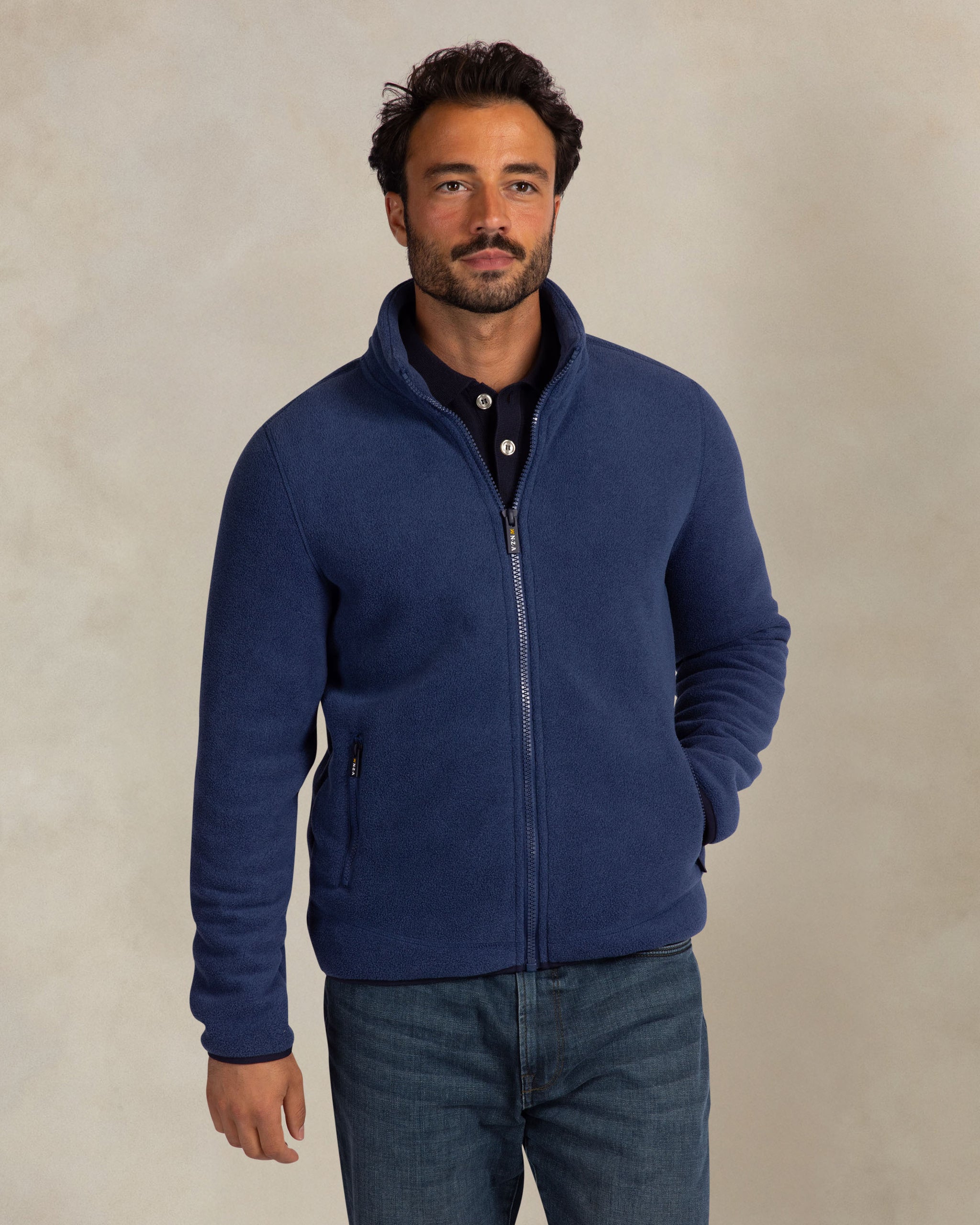Gilet en teddy polaire bleu Gilet en teddy polaire bleu