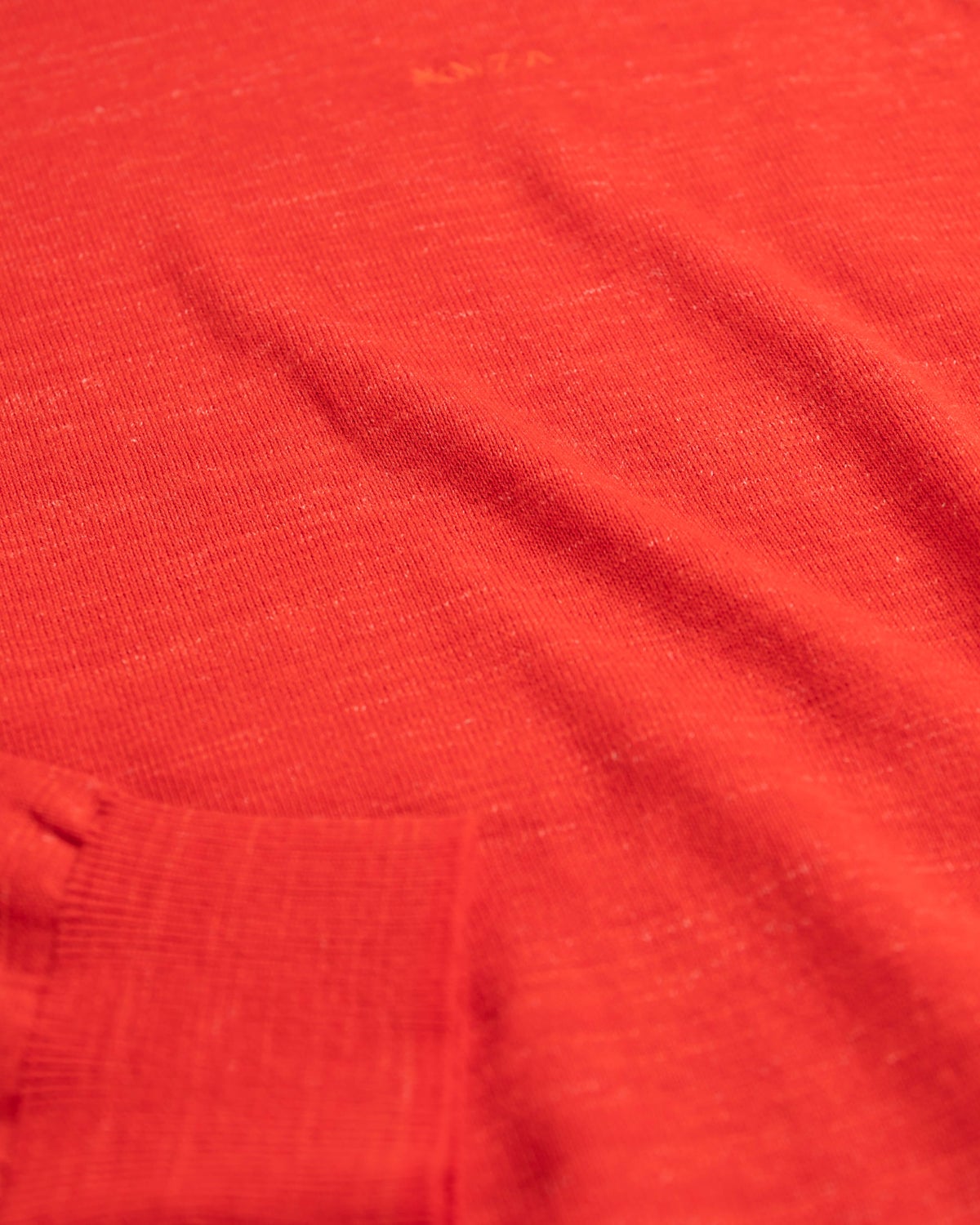 Pull col rond en coton Grasmere - Rustic Orange