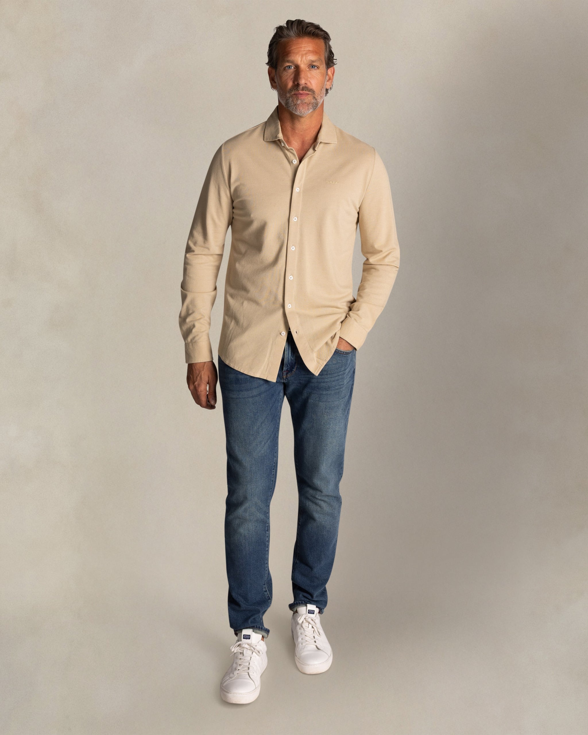 Ecru Baumwollhemd Ecru Baumwollhemd