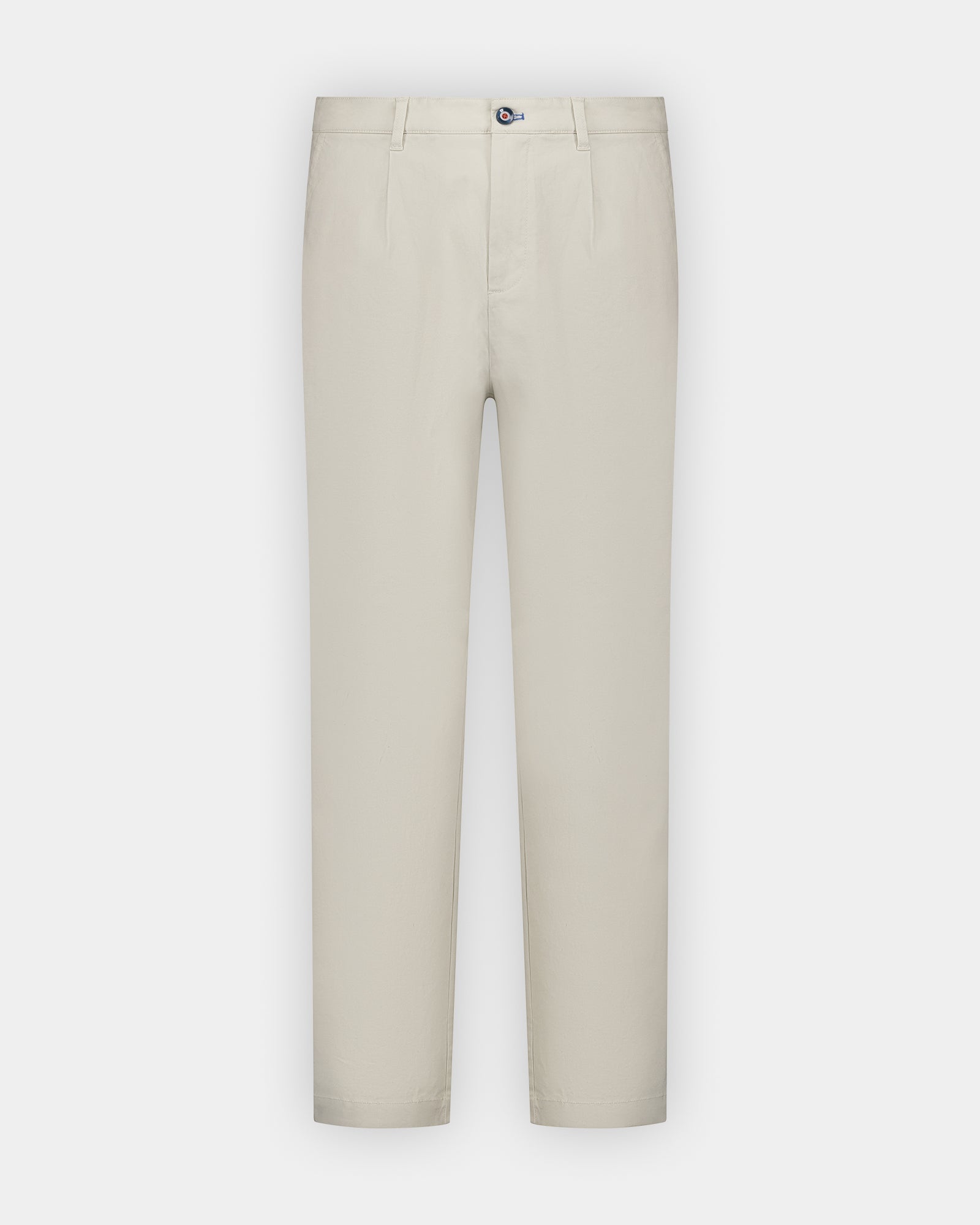 Ecru katoenen stretch broek Ecru katoenen stretch broek