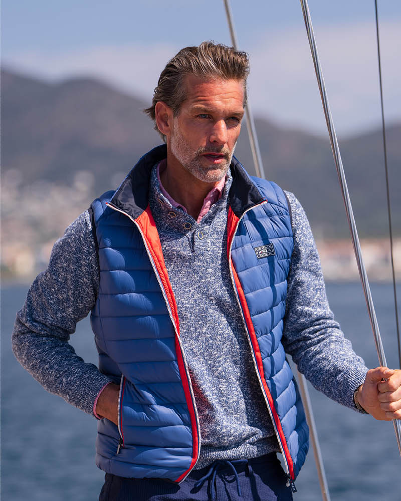 Blue padded bodywarmer Blue padded bodywarmer