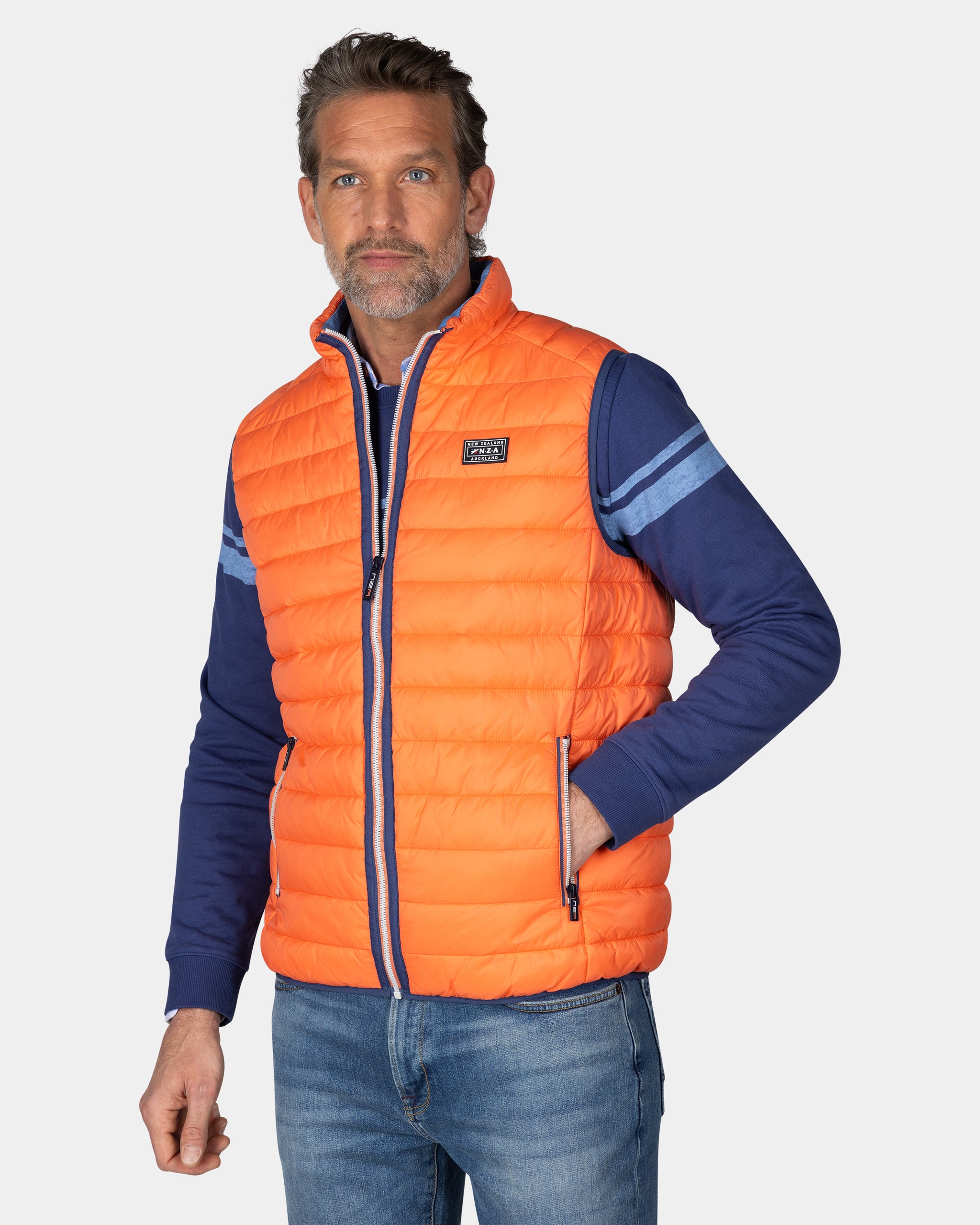 Oranje bodywarmer Oranje bodywarmer