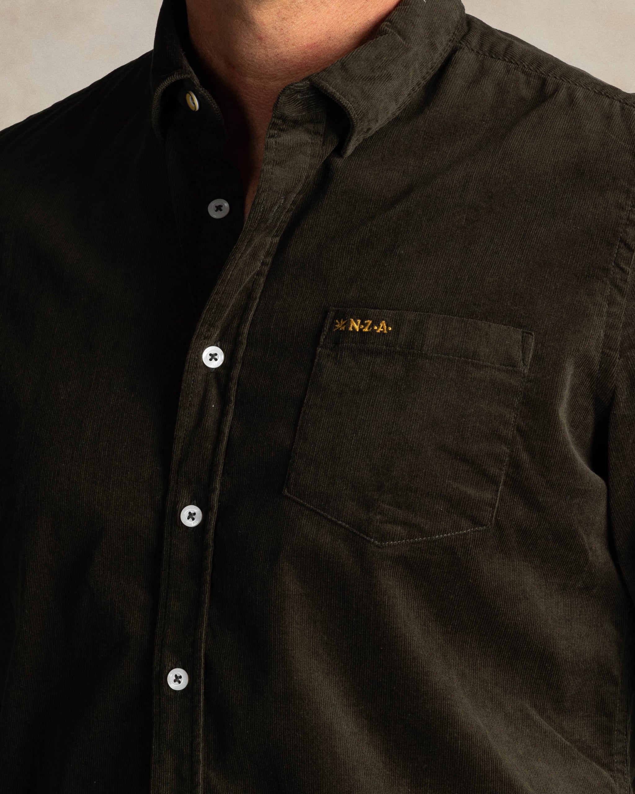 Chemise en velours côtelé vert Chemise en velours côtelé vert