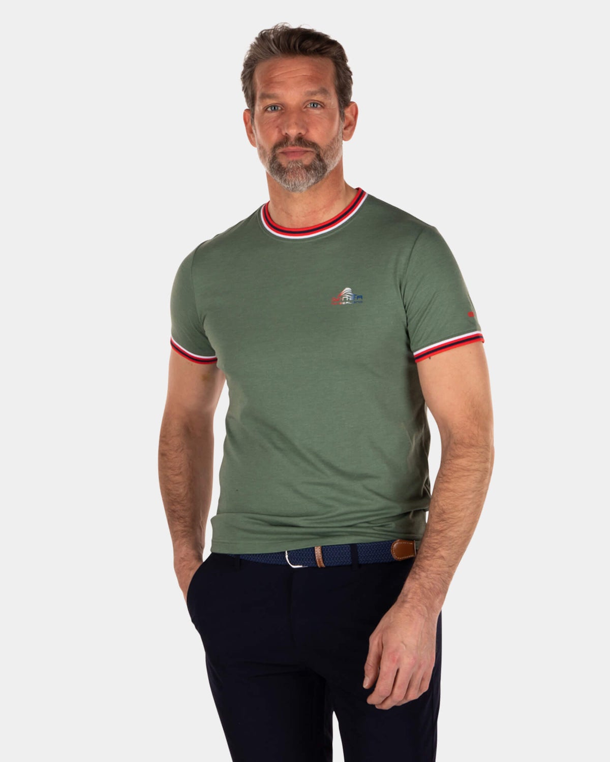 T-shirt col rond en coton polyester - Active Army
