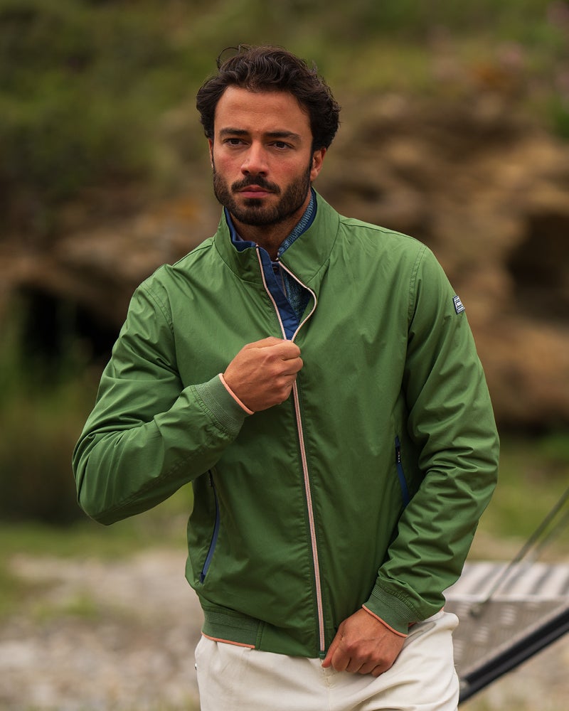 Green cotton jacket Green cotton jacket