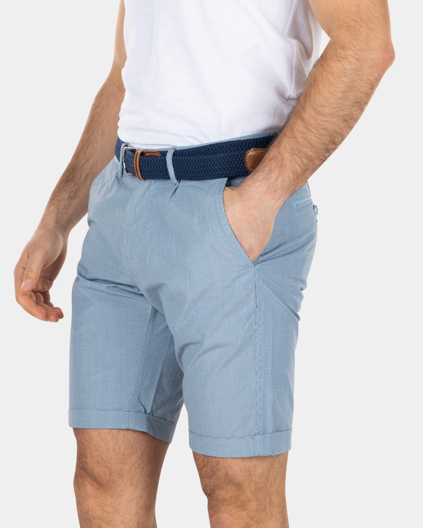 Katoenen chino korte broek - Bright Sky Katoenen chino korte broek - Bright Sky