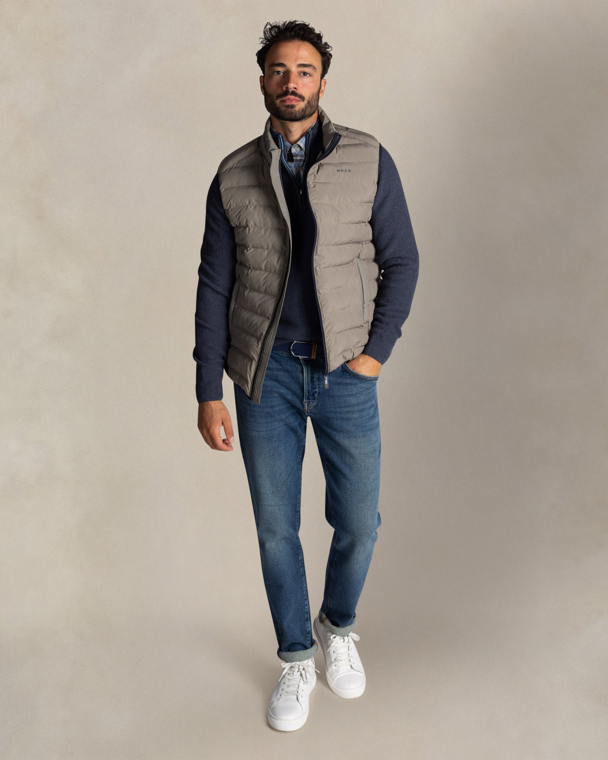 Chaleco acolchado ecru Chaleco acolchado ecru