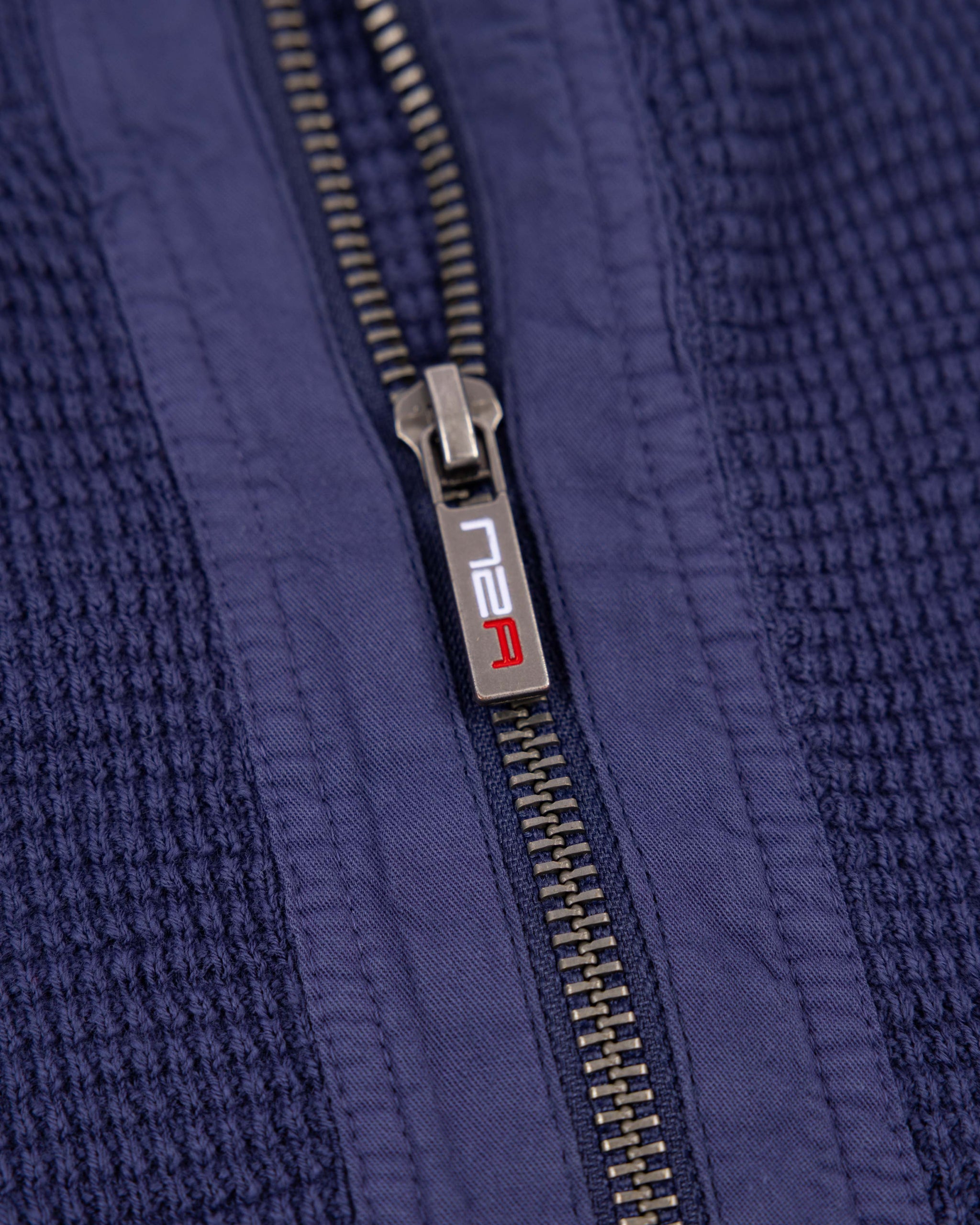 Blauwe katoenen vest Blauwe katoenen vest