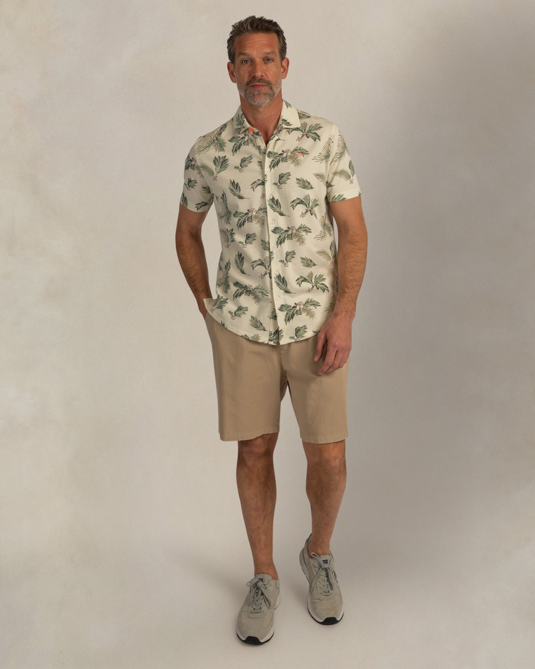 Chemise imprimée écrue Chemise imprimée écrue