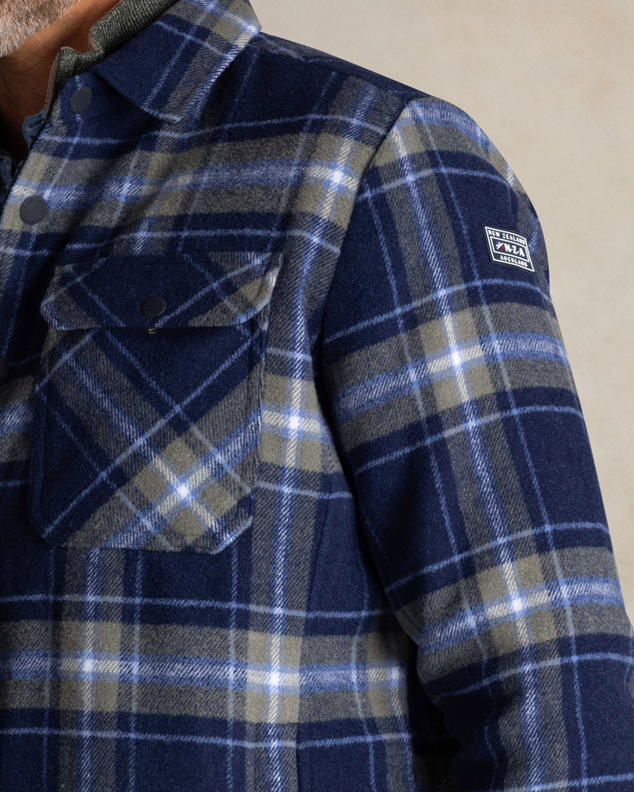 Overshirt a cuadros azul Overshirt a cuadros azul